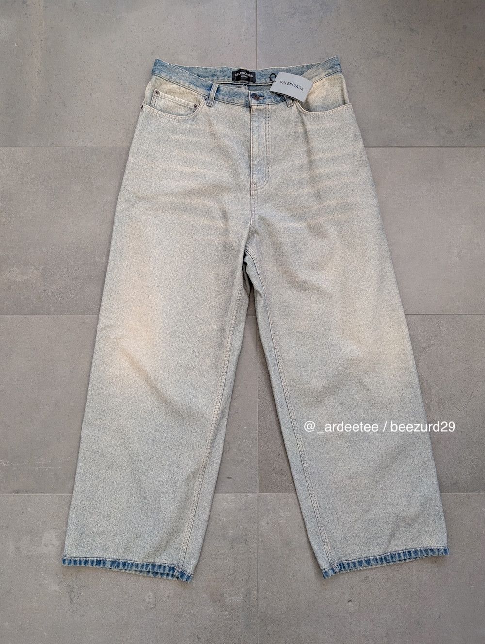 Balenciaga *NEW* SS24 INSIDE OUT BAGGY JEANS $1,590 MEDIUM Size US 32 / EU 48 - 7 Thumbnail