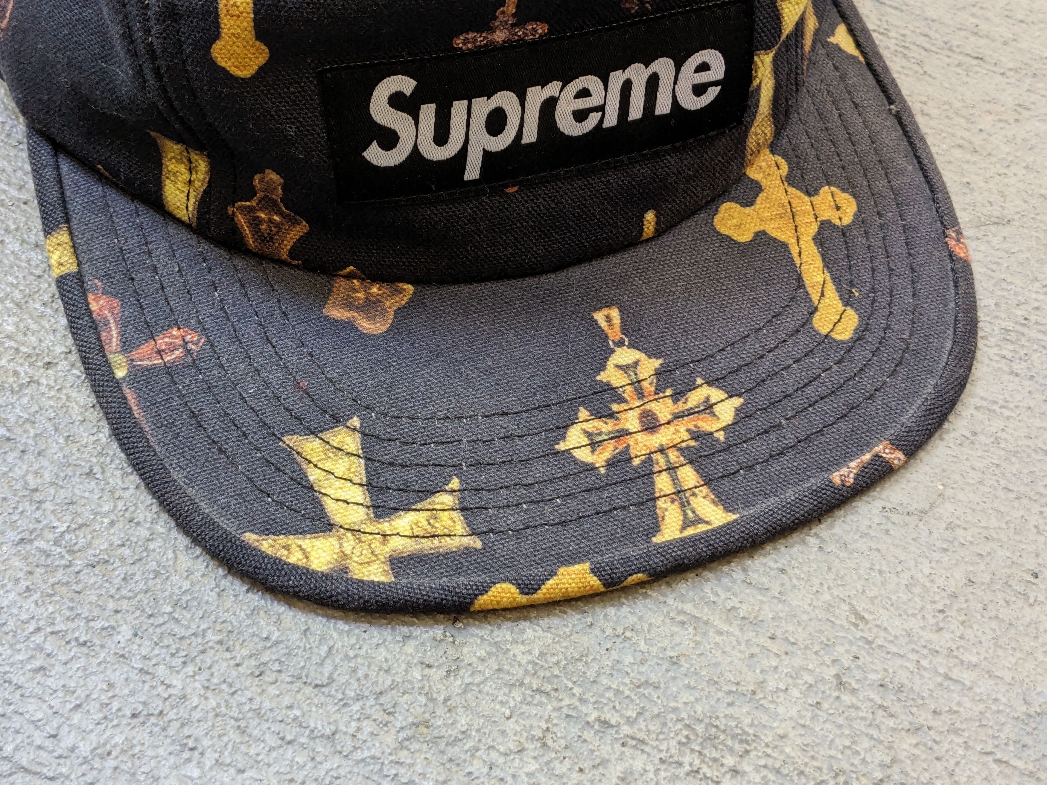 Supreme Supreme Crosses Camp Hat Black SS/13 Bogo Box Logo Size ONE SIZE - 2 Thumbnail