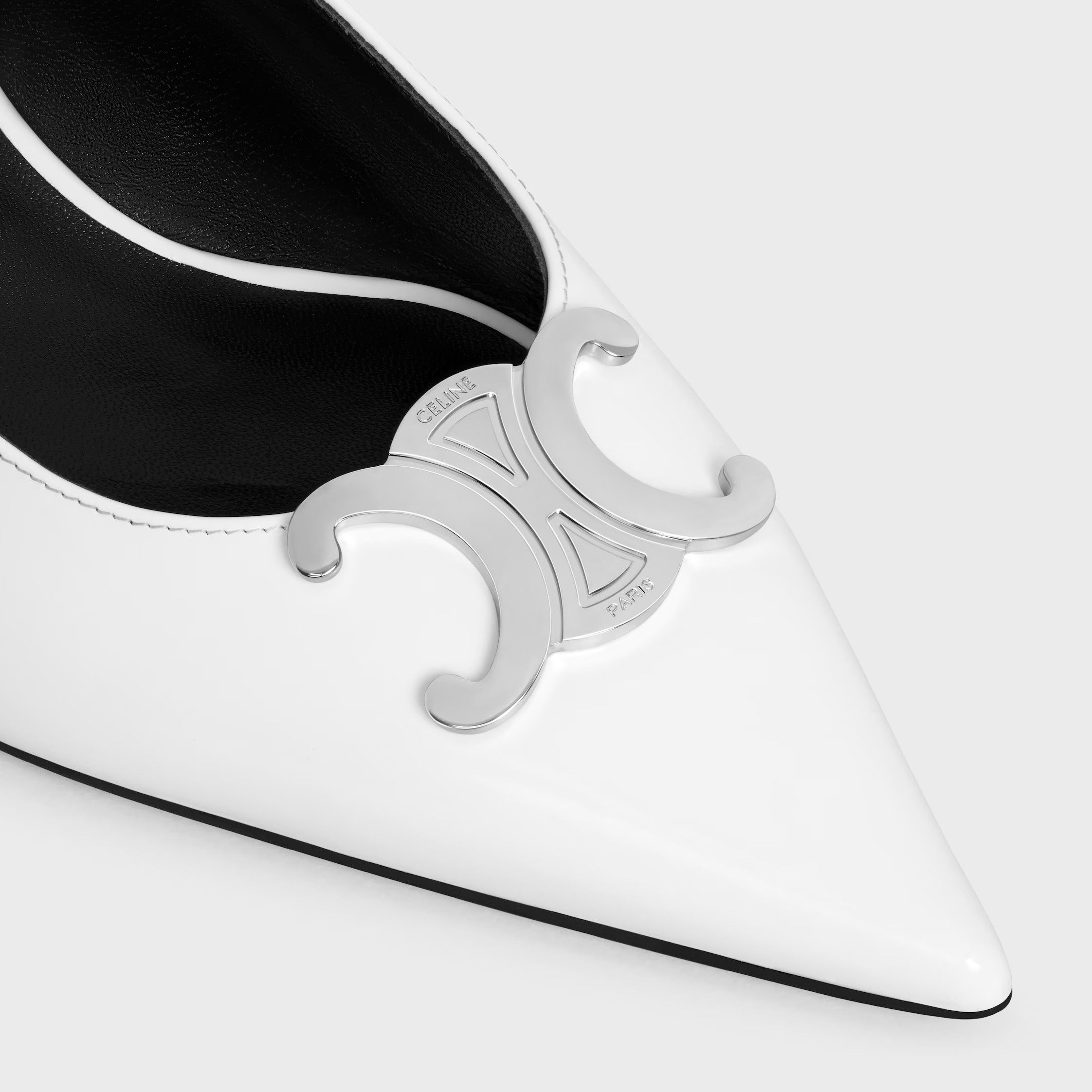 Celine o1bcso1str0925 356834371C Alma Triomphe Slingback Pumps Size US 8 / IT 38 - 3 Thumbnail