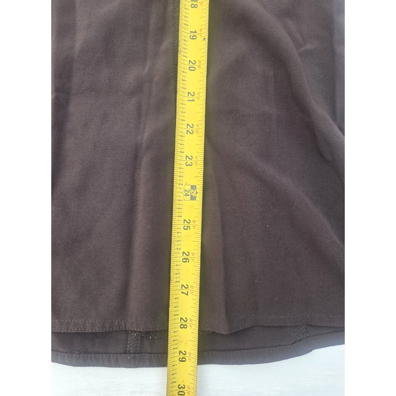 Vintage Med Couture Scrub Shirt Top Women 2XL Brown 4-Way Stretch Short Sleeve Activate Event/Workwear Size XXL / US 16-18 / IT 52-54 - 8 Thumbnail