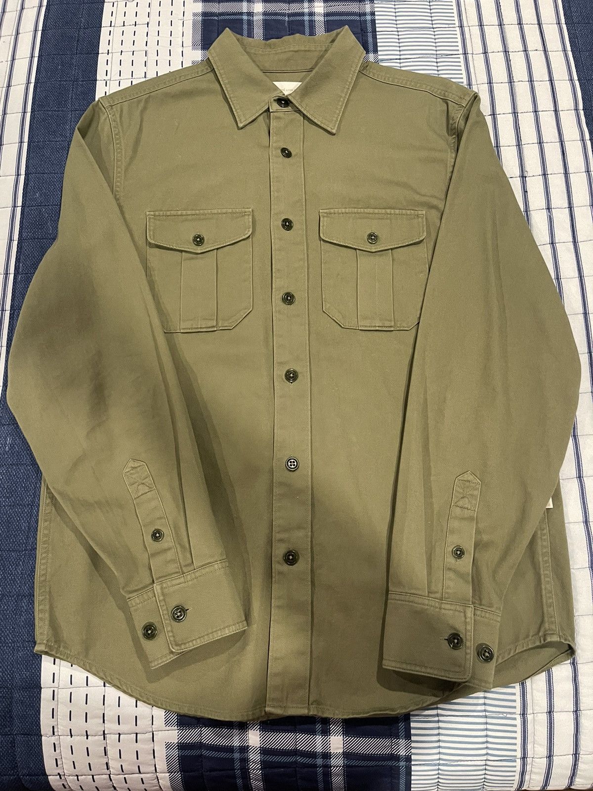 image of Aime Leon Dore Overshirt in Miltary Green, Men's (Size Small)