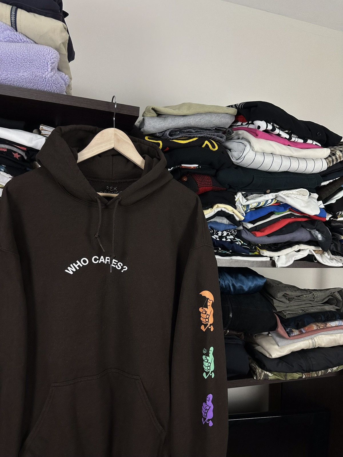 Other × Vintage Rex Orange County “WHO CARES” Merch Hoodie Size US XXL / EU 58 / 5 - 3 Thumbnail