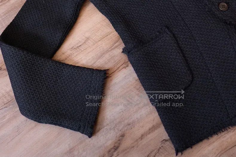 Comme des Garcons Comme Des Garcons Black Wool Textured Dark Craftsman Style Size L / US 10 / IT 46 - 5 Thumbnail