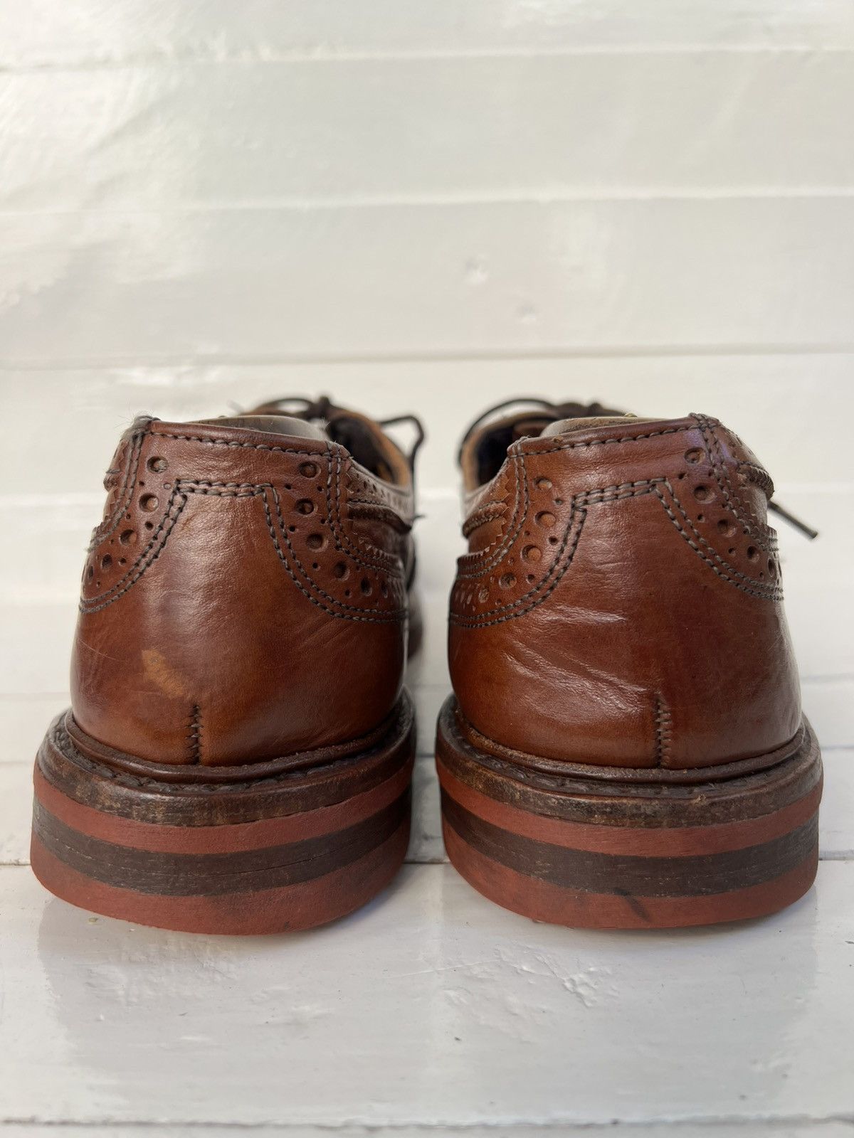 Allen Edmonds Allen Edmonds "STRANDMOK” Cap-Toe Oxfords Tan Dainite Sole Size US 10.5 / EU 43-44 - 8 Thumbnail