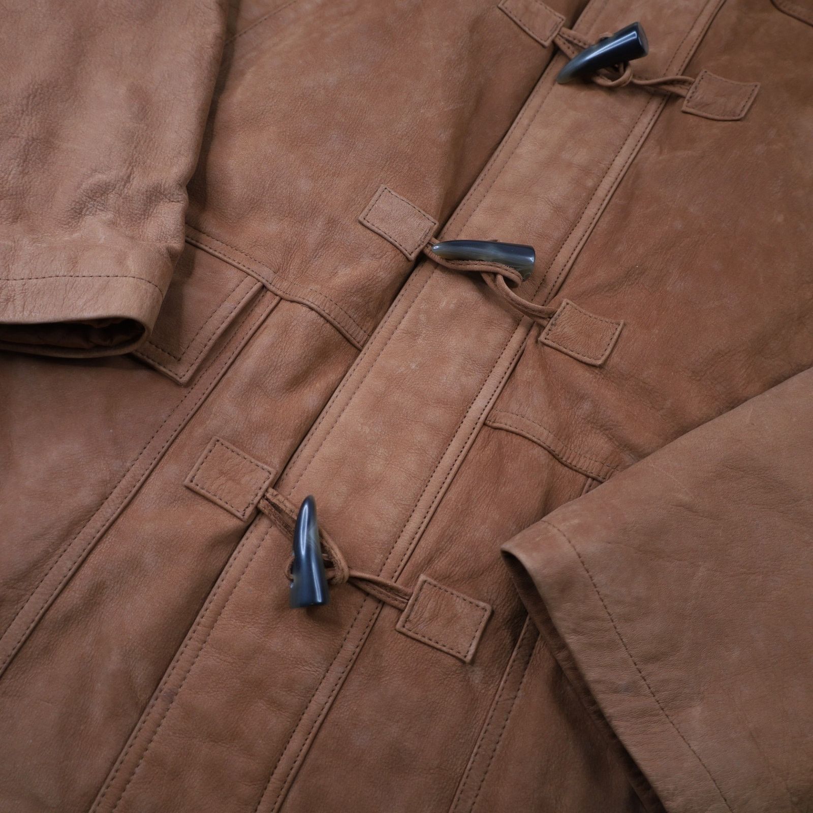 Orvis × Vintage Vintage Orvis Nubuck Leather Toggle Duffle Coat Size US L / EU 52-54 / 3 - 8 Thumbnail