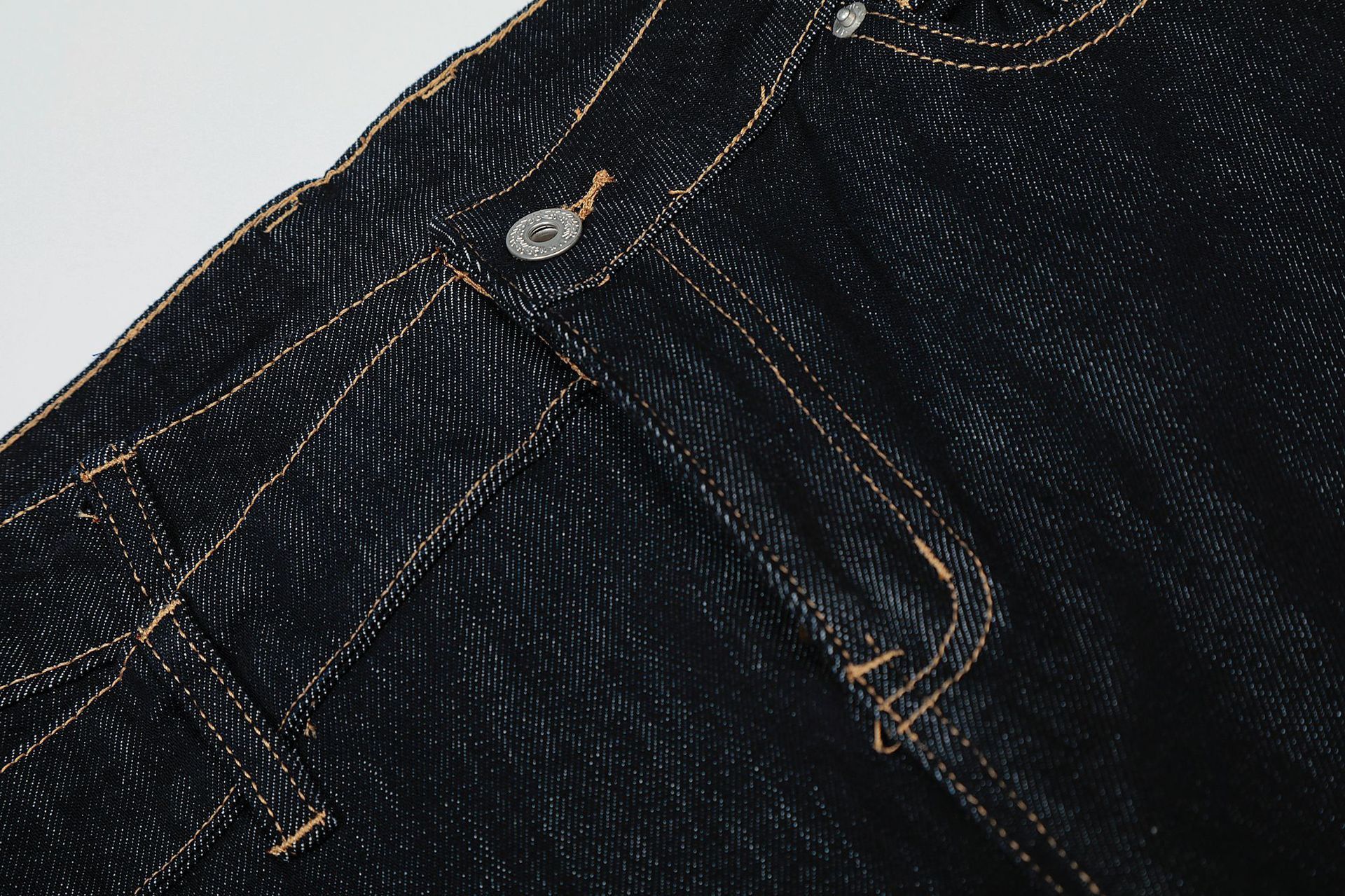 Jean American men's blue loose straight casual retro jeans Size US 32 / EU 48 - 3 Thumbnail