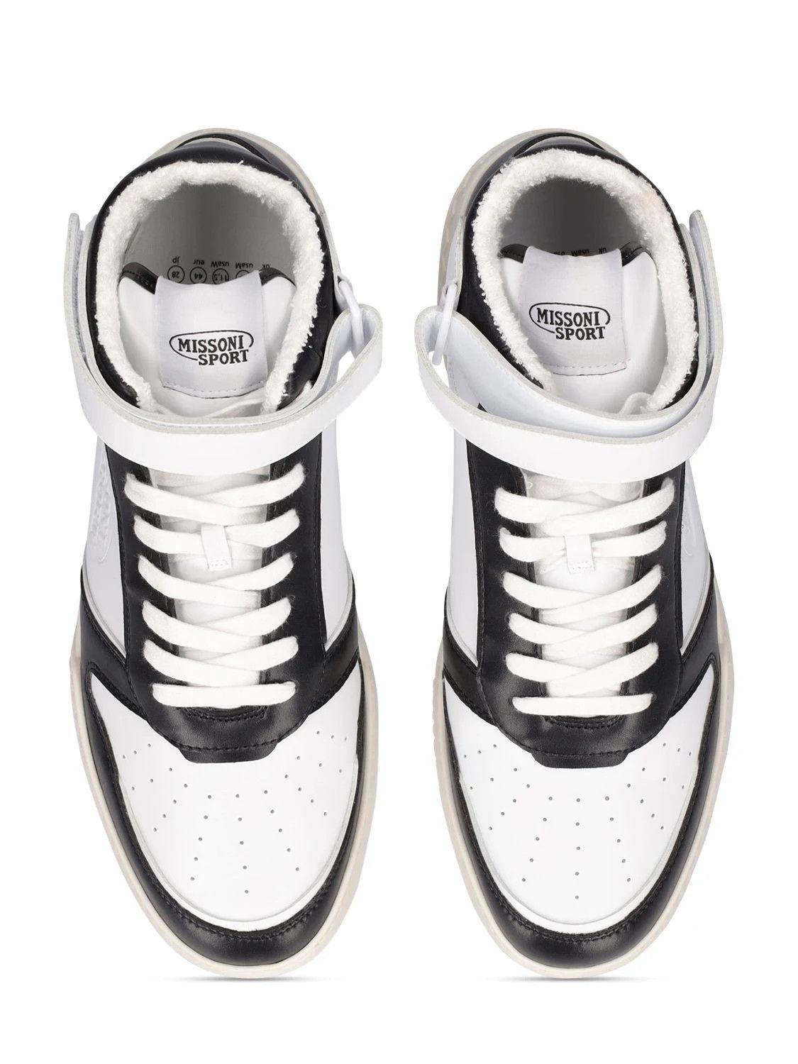 Missoni o1y0225 Hi-Top Sneakers in White/Black Size US 14 / EU 47 - 4 Thumbnail