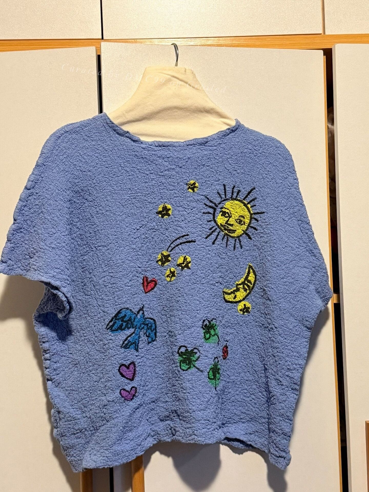 Issey Miyake ISSEY MIYAKE SS2004 MESH BUTTERFLYS TATTOO PRINT TEE