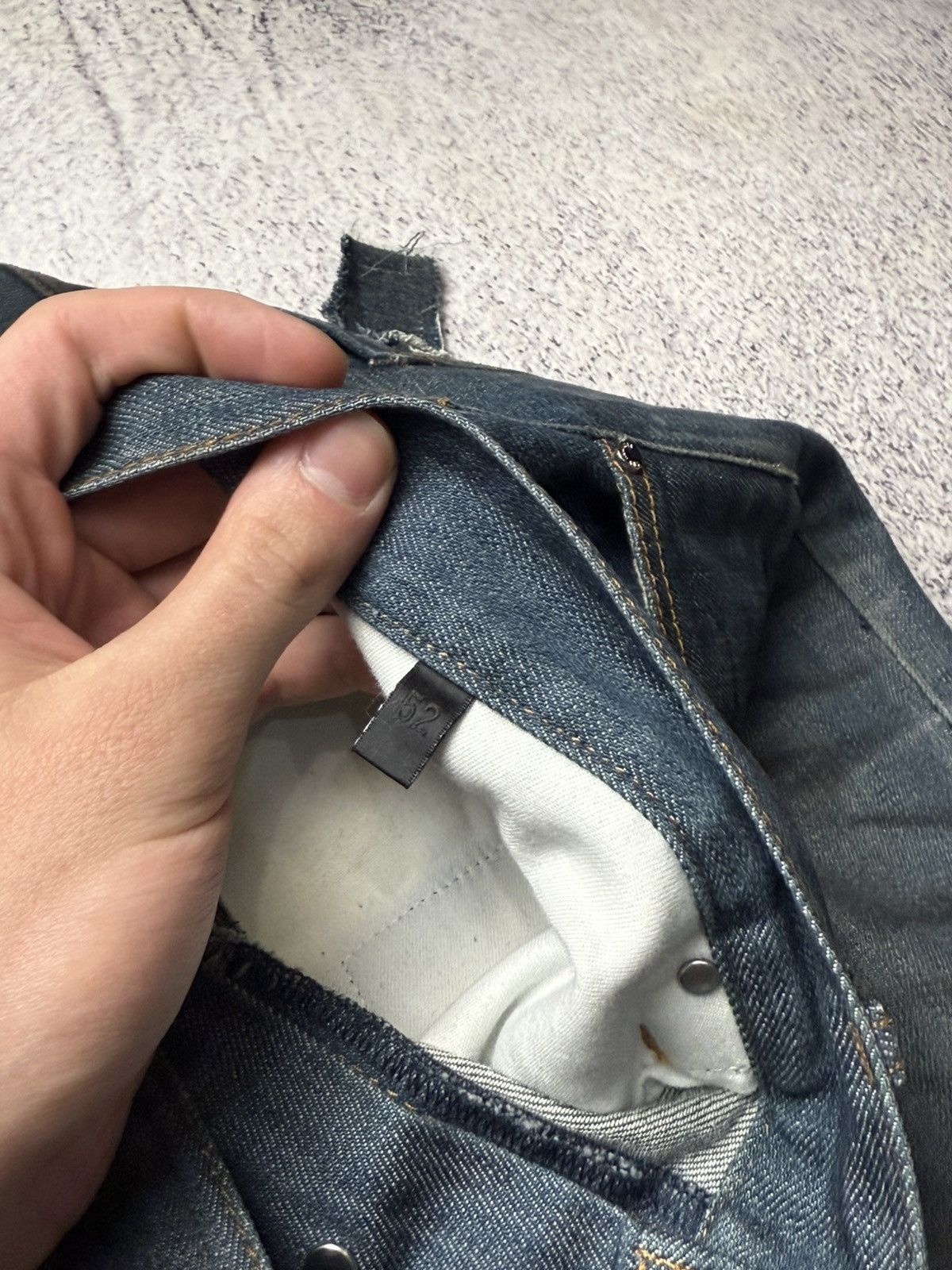Les Hommes Les Hommes Avant Garde Jeans Y2K leather Size US 36 / EU 52 - 13 Thumbnail