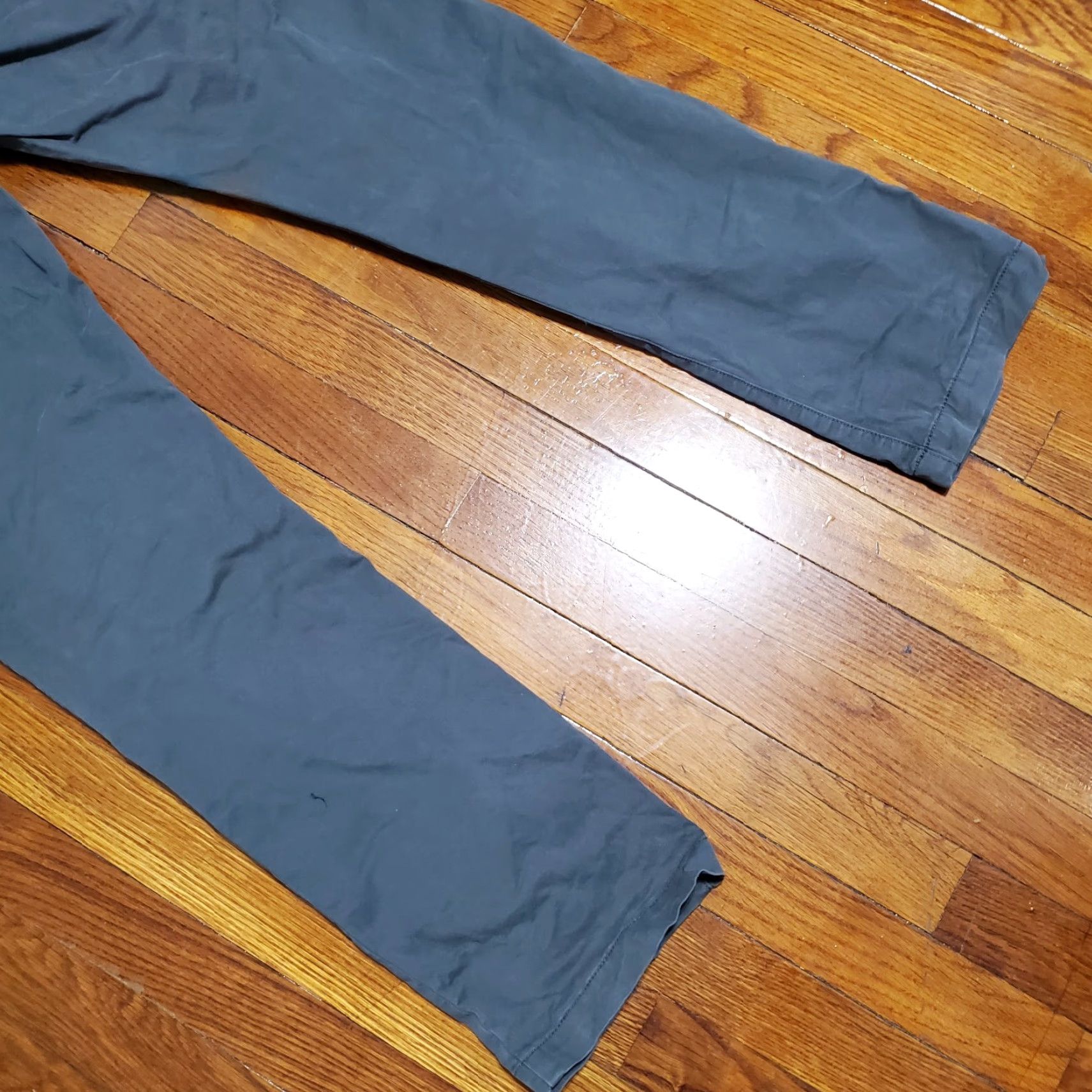 Flint And Tinder Flint & Tinder Pants Mens 32x32 Chino Straight Slim Gray 5-Pocket Zipper Button Logo Street City USA Vintage: No Size US 32 / EU 48 - 2 Thumbnail
