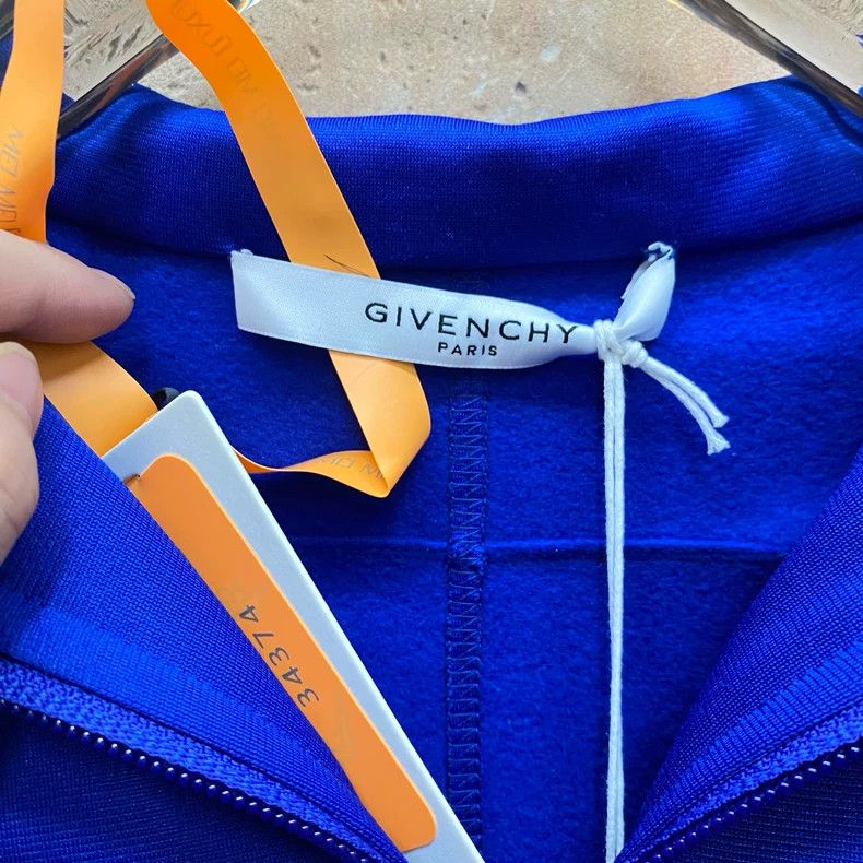 Givenchy Givenchy Size34 Klein Blue Embroidered Letter Logo Stand Co Size US M / EU 48-50 / 2 - 3 Thumbnail