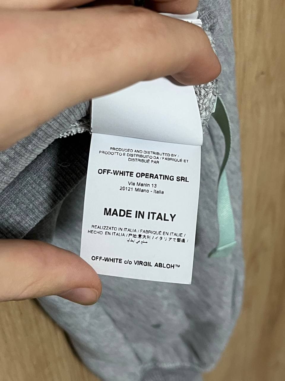 Off-White Off-White Crew Neck Cropped Sweatshirt Stripe Logo 🫆 Size S / US 4 / IT 40 - 11 Thumbnail
