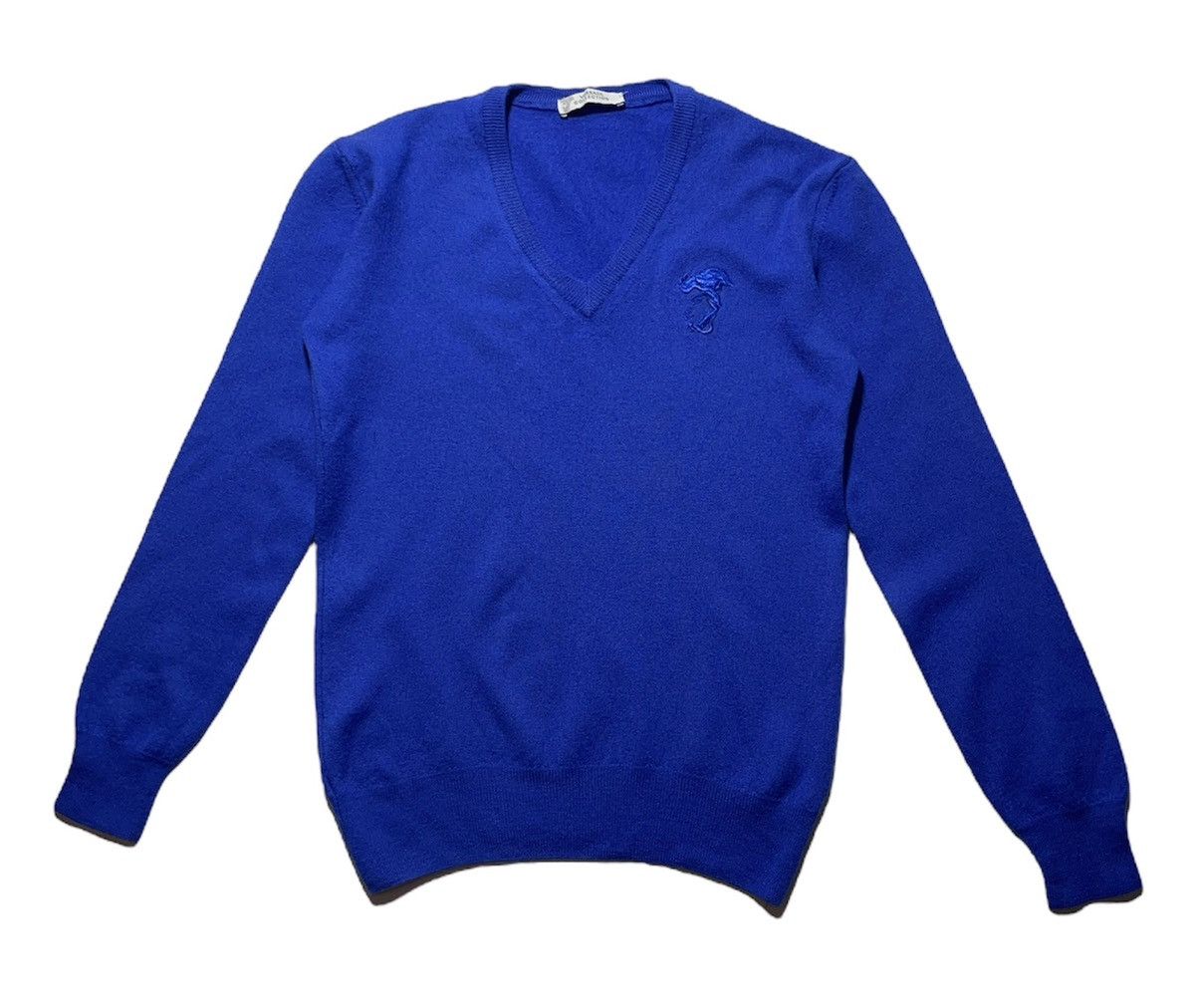 Versace Versace Collection V-Neck Medusa Sweater Size US S / EU 44-46 / 1 - 1 Thumbnail