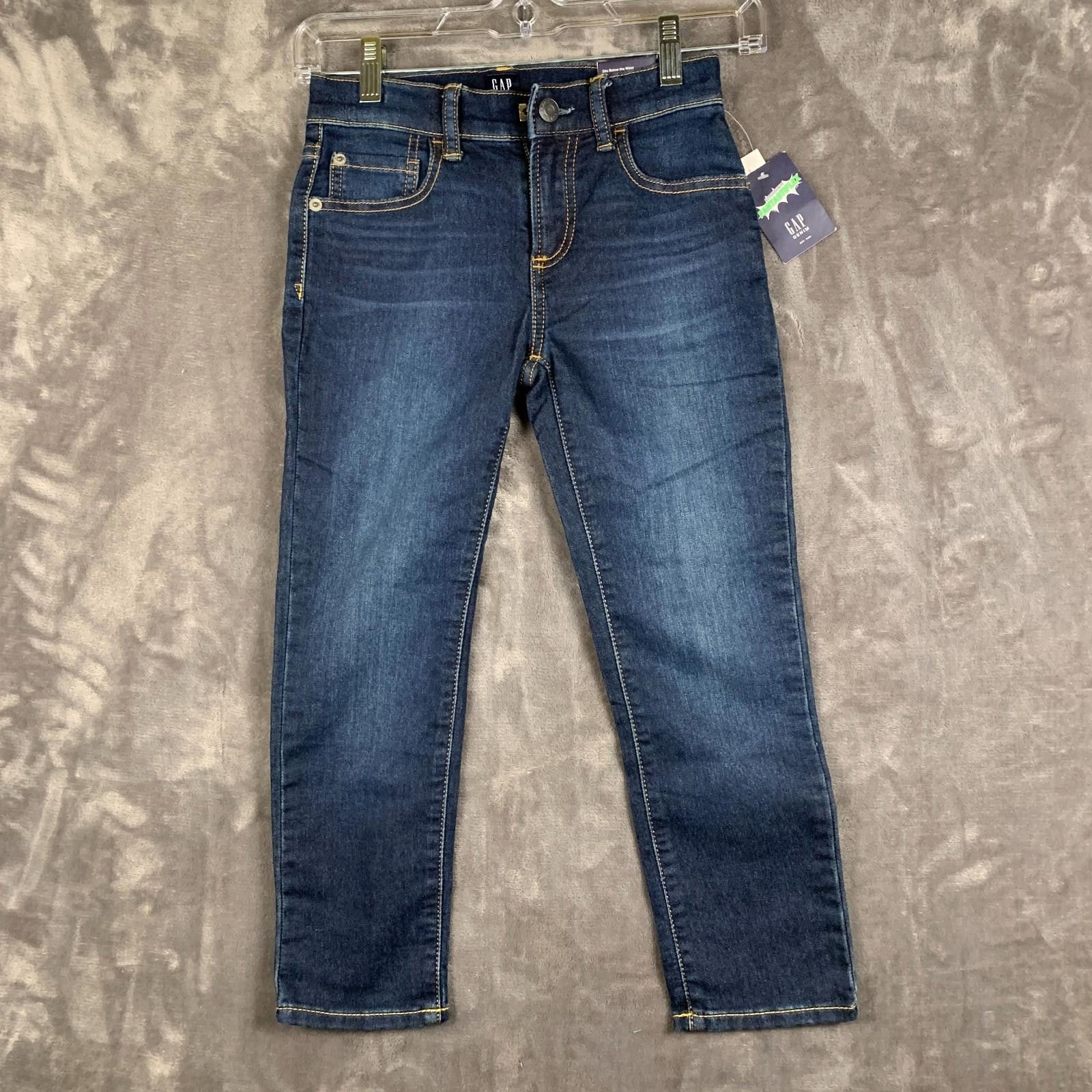Gap NEW Gap Boys High Stretch Slim Blue Denim Jeans Sz. 6R (380) Size US 26 / EU 42 - 1 Thumbnail