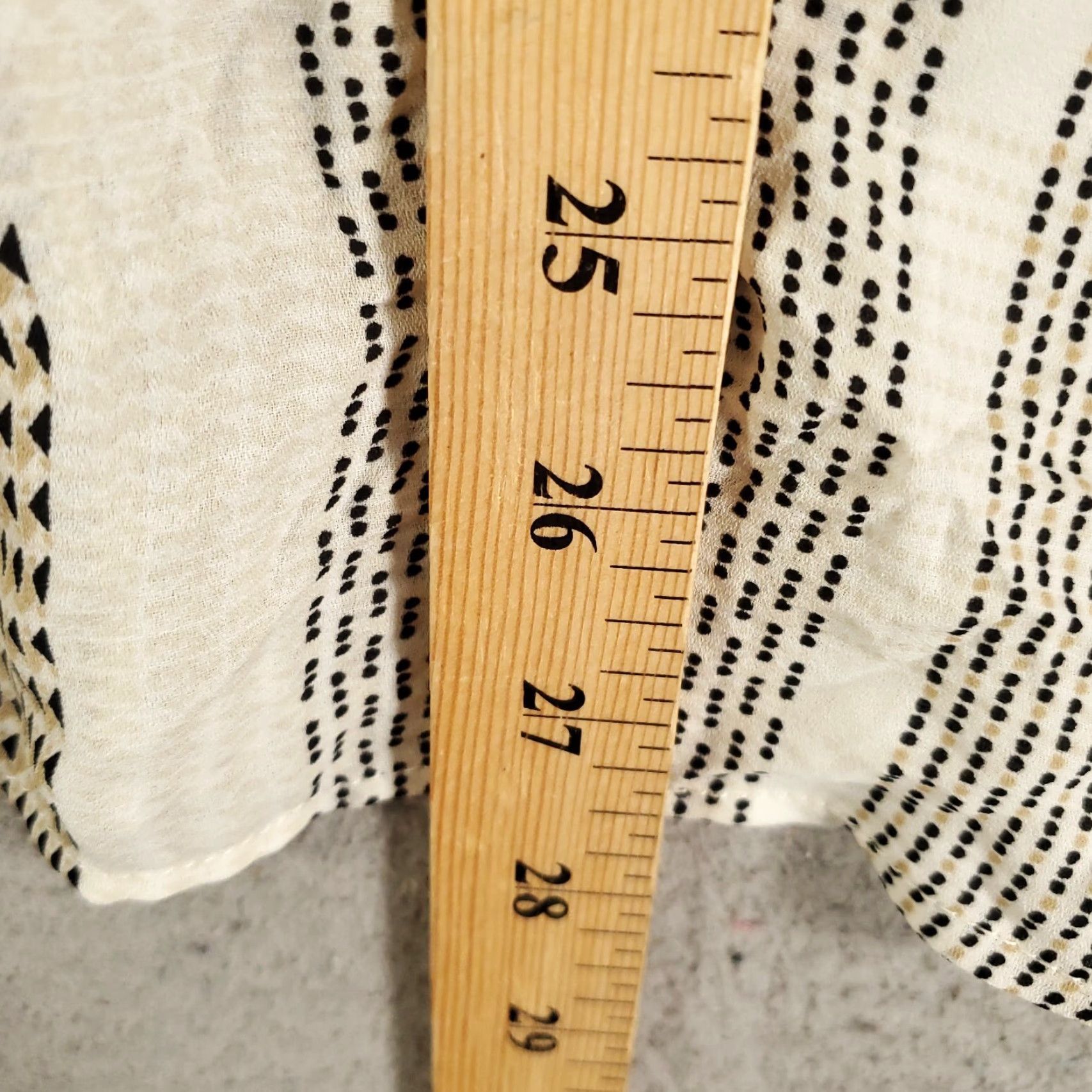 Vintage Rose And Olive Blouse Womens Large Black White Geometric Button Up Top Size XL / US 12-14 / IT 48-50 - 3 Thumbnail