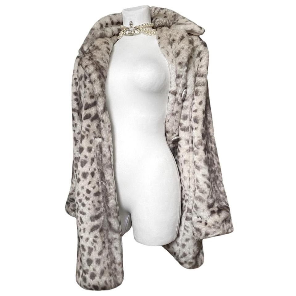 Vintage Beautiful white / cream vintage faux fur coat Size S / US 4 / IT 40 - 1 Thumbnail