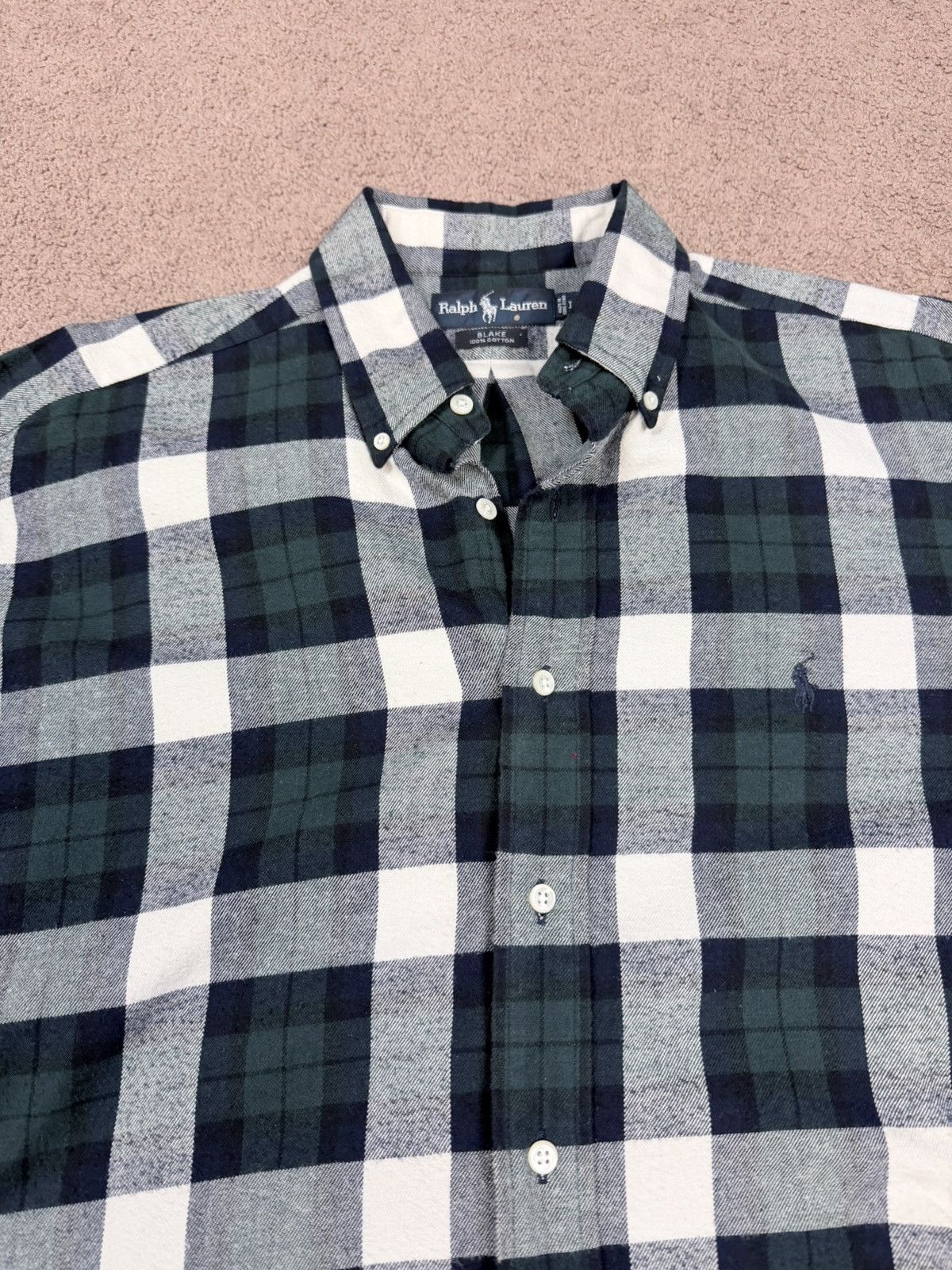 Ralph Lauren Vintage Ralph Lauren Blake Plaid Button Down Shirt Size US L / EU 52-54 / 3 - 2 Thumbnail