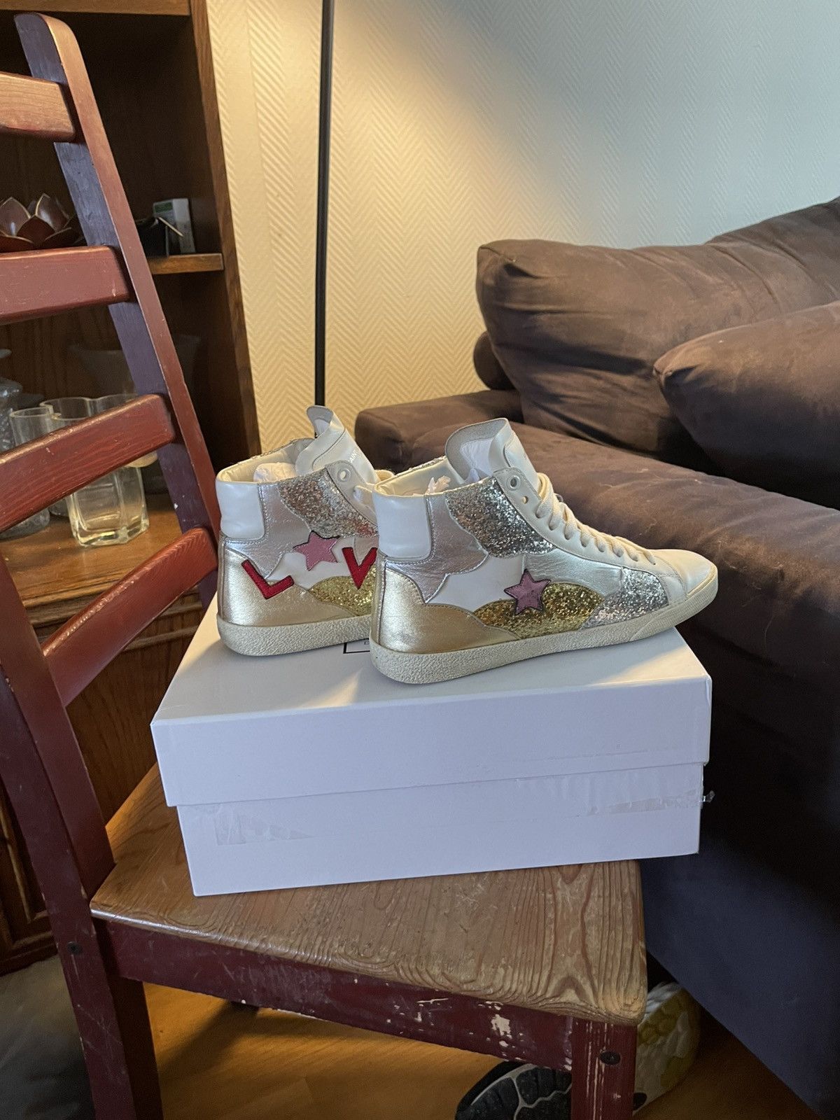 Saint Laurent Paris Saint laurent paris love sneaker Size US 6 / IT 36 - 2 Thumbnail