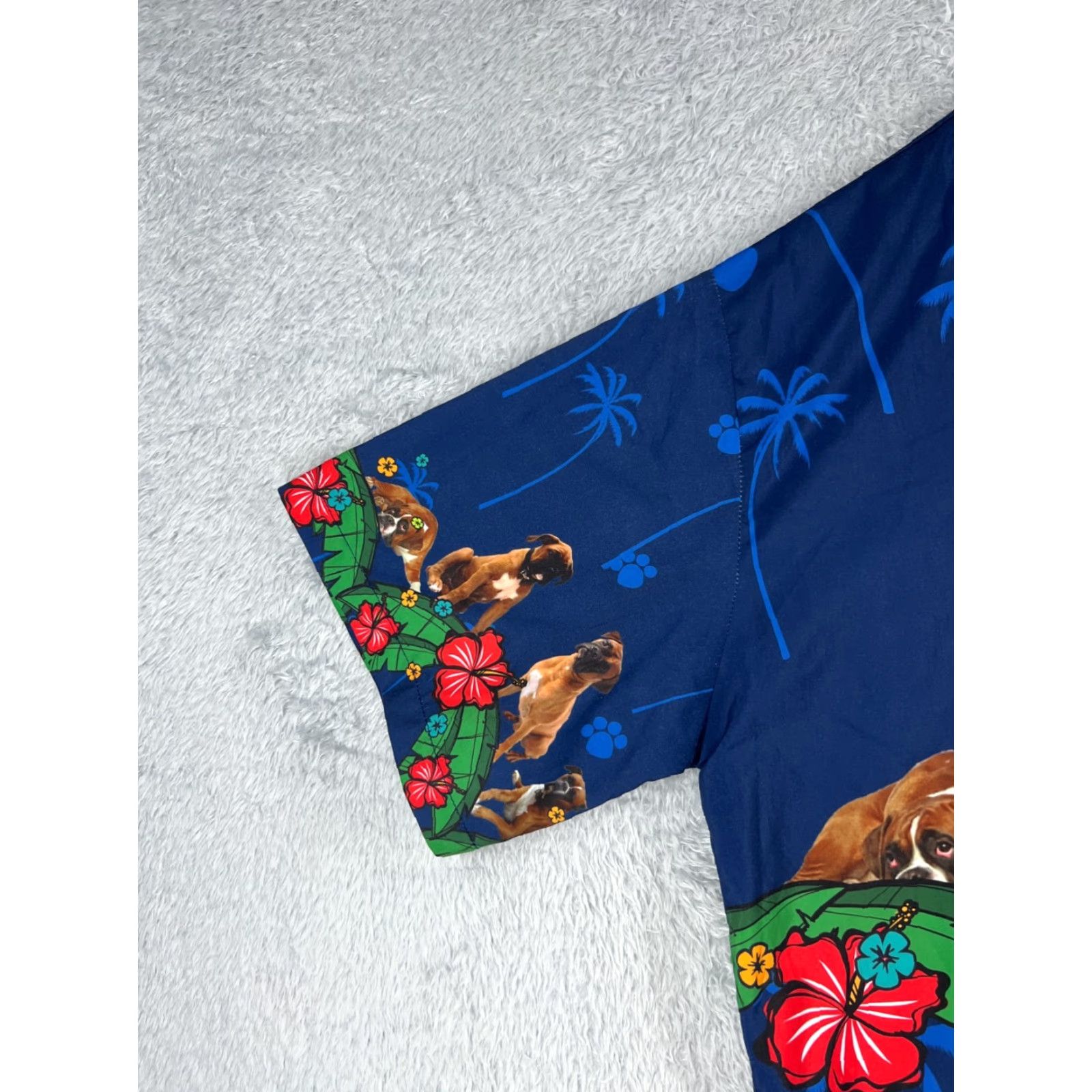 Vintage VINTAGE Aloha Lover Shirt Mens 2XL Blue Floral Hawaiian Button-Up Short Sleeve Best of 90s Theme Mens Size US XXL / EU 58 / 5 - 3 Thumbnail