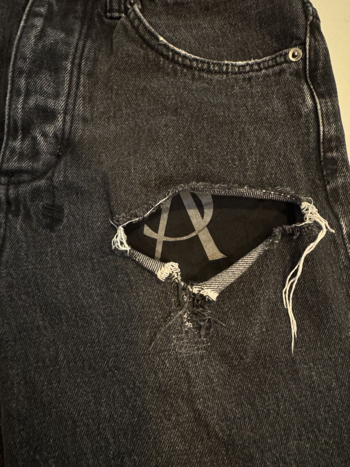Ksubi Custom bootcut ksubi black/grey denim Size US 30 / EU 46 - 2 Thumbnail