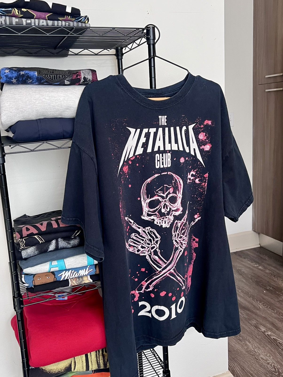 Gildan 2010 Metallica Club tee official fan club issue, XL Gildan Size US XL / EU 56 / 4 - 1 Thumbnail