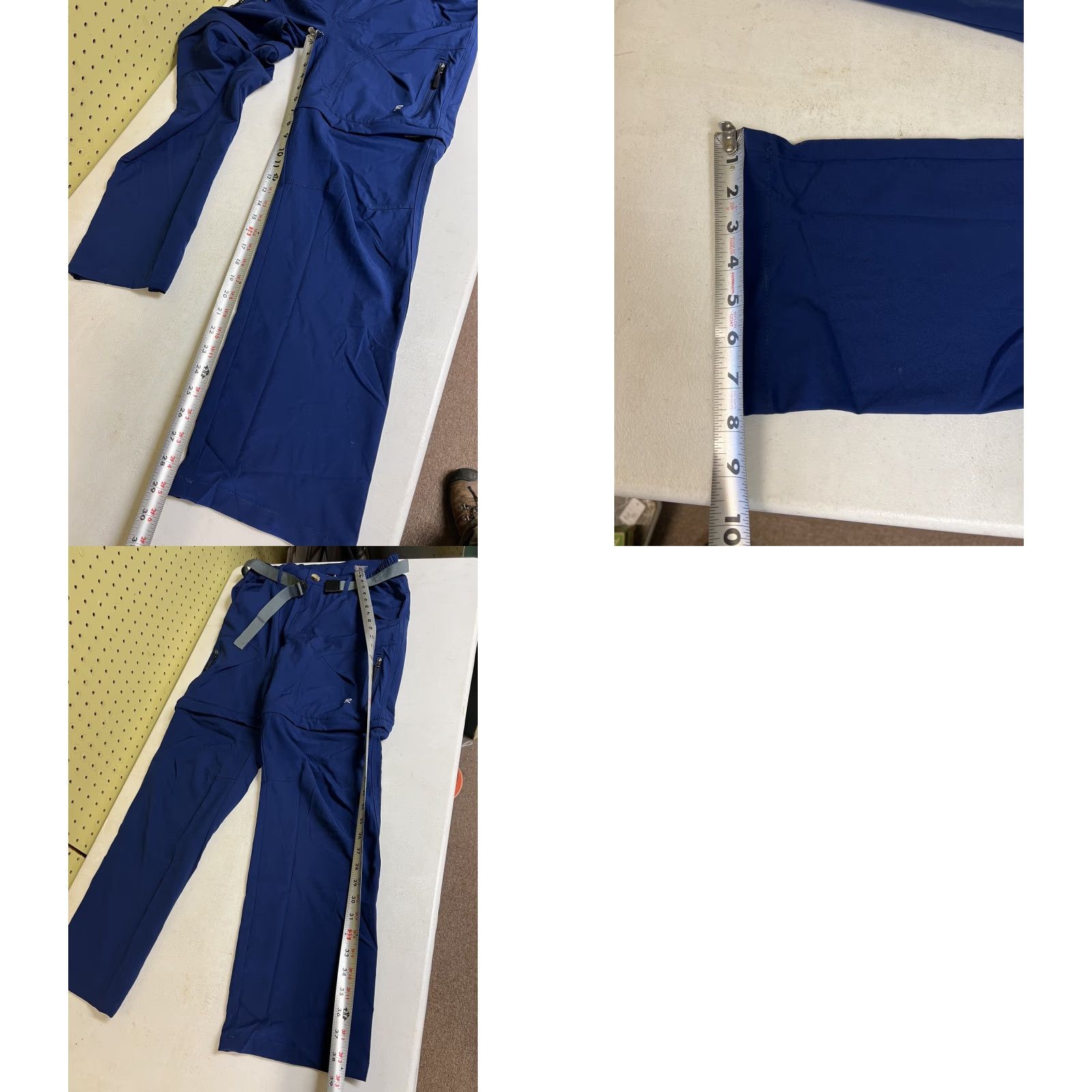 Vintage KD Little Donkey Andy Pants Women's S Blue Convertible Zip-Off Hiking Capri Shorts Size 28" / US 6 / IT 42 - 8 Thumbnail