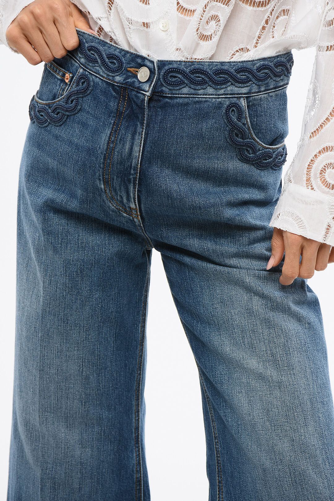 Valentino og1mm0426 Regular-Fit Jeans in Blue Size 30" / US 8 / IT 44 - 3 Thumbnail