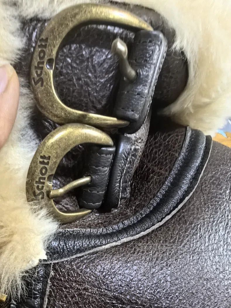 Schott Schott b3 fur integrated Size US M / EU 48-50 / 2 - 8 Thumbnail