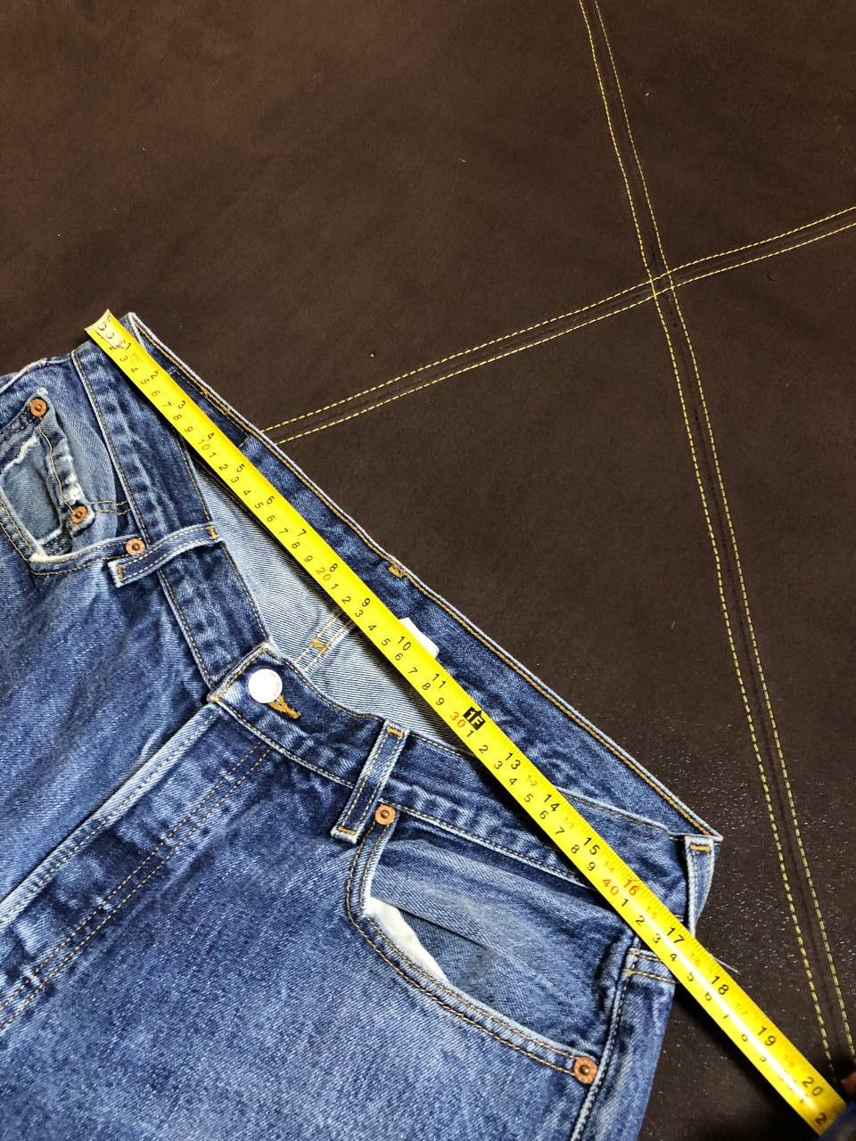 Levi's Levis 501 Jeans Mens Denim Straight Distressed * Size US 36 / EU 52 - 12 Thumbnail
