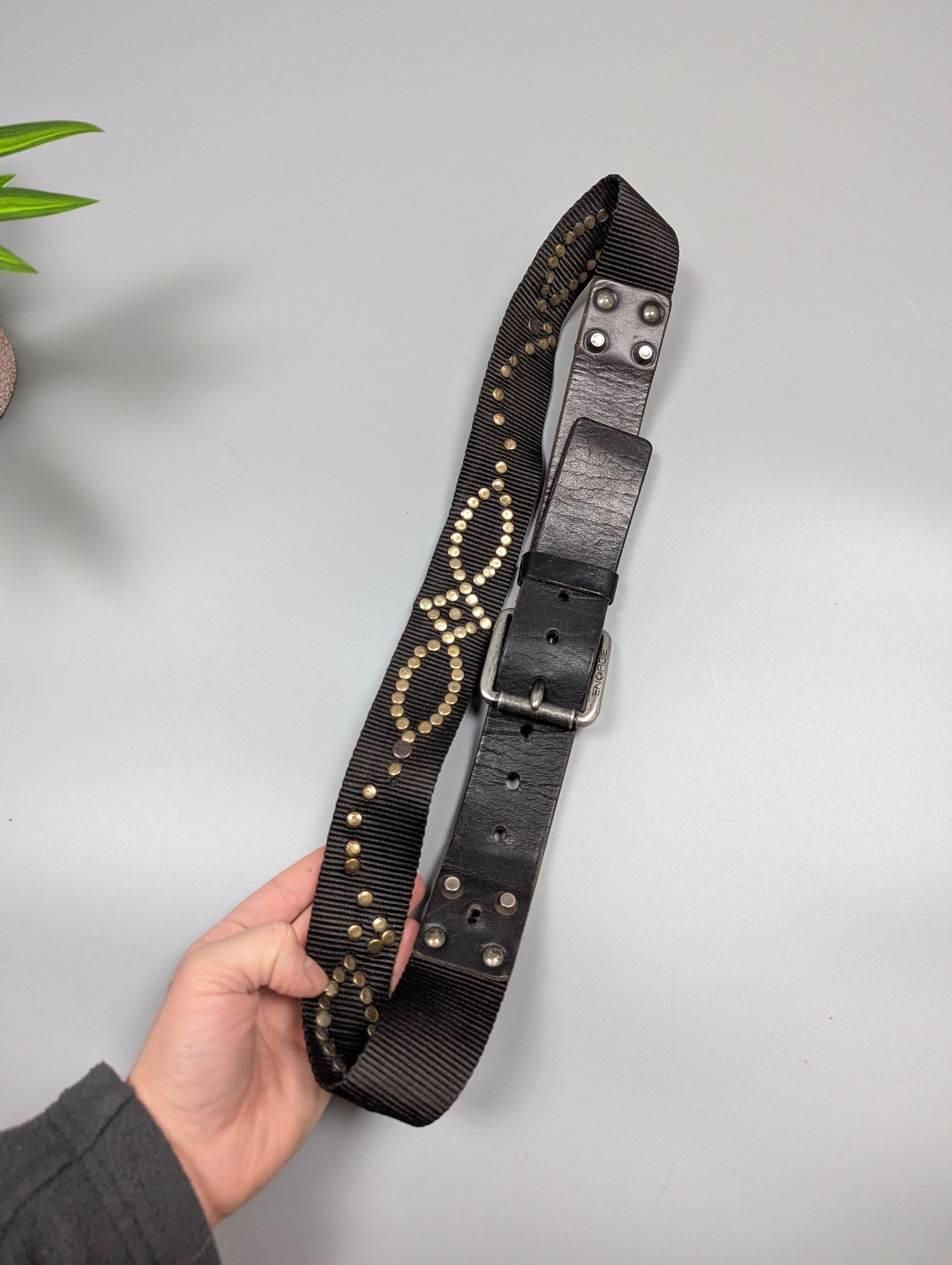Energie Vintage Rare 90s Energie by Miss Sixty Studded Belt Size 36 - 8 Thumbnail