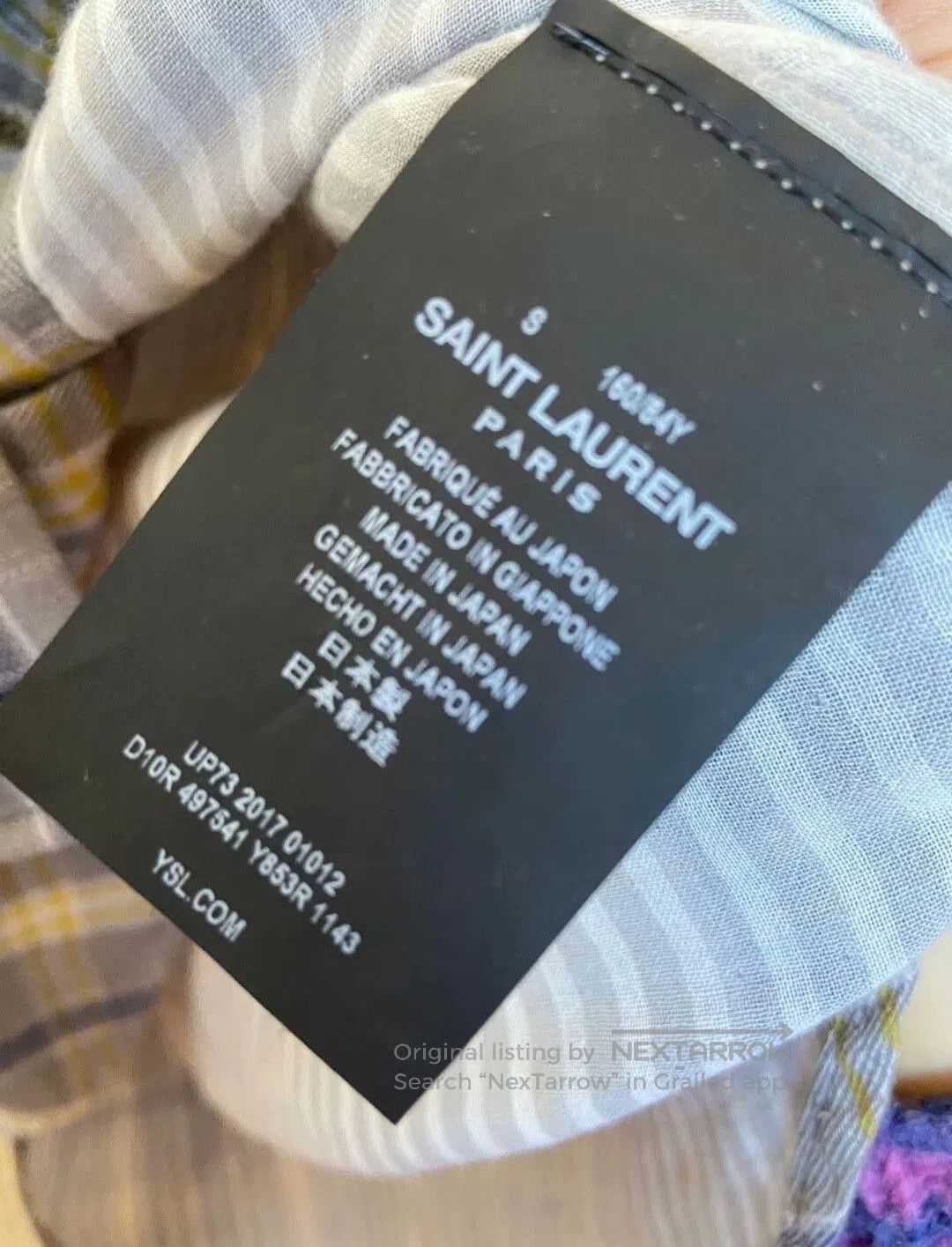 Saint Laurent Paris Saint Laurent Plaid Shirt. Size US S / EU 44-46 / 1 - 6 Thumbnail