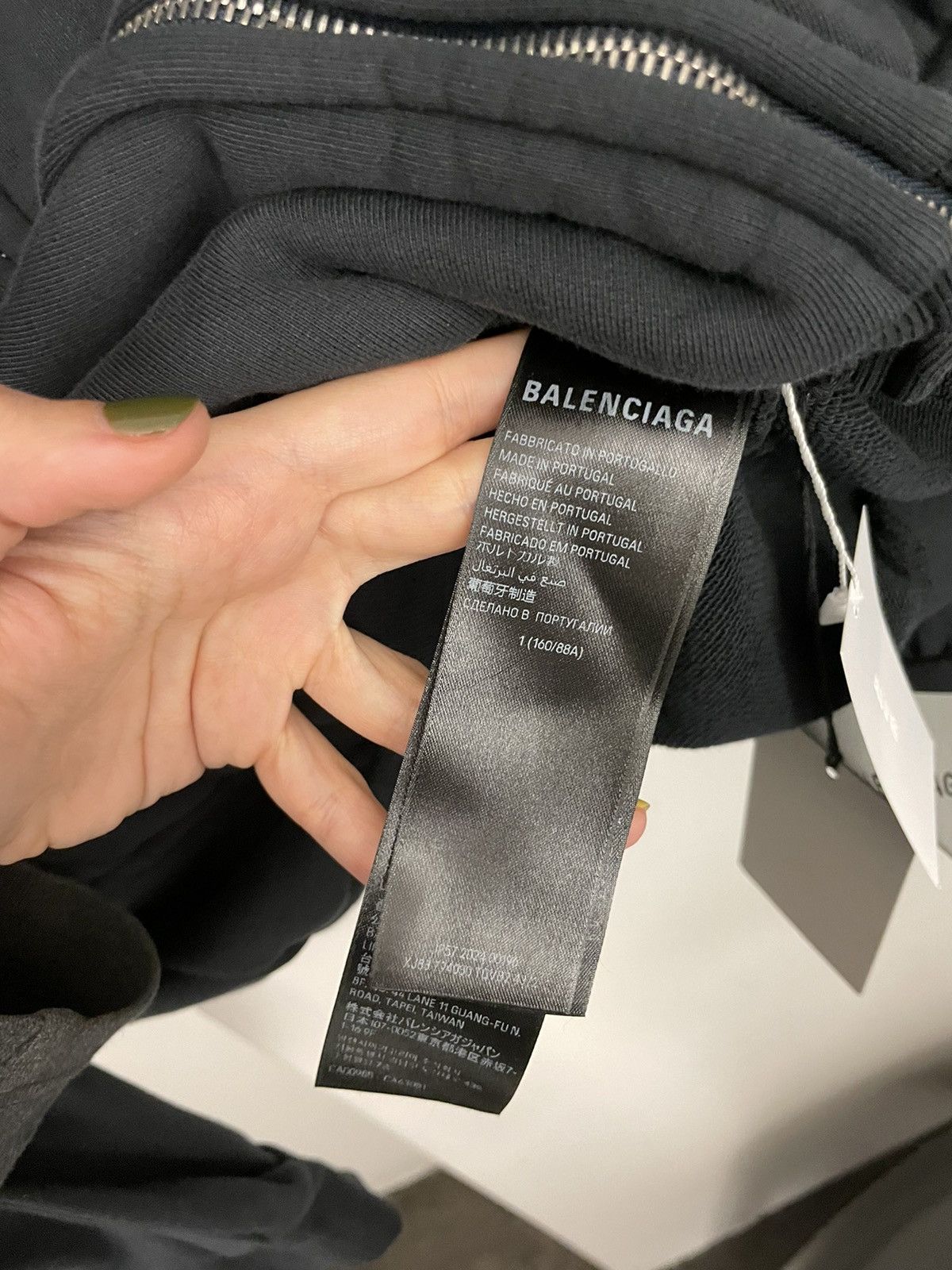 Balenciaga UNITY SPORTS ICON INCOGNITO ZIP-UP HOODIE Size US S / EU 44-46 / 1 - 8 Thumbnail