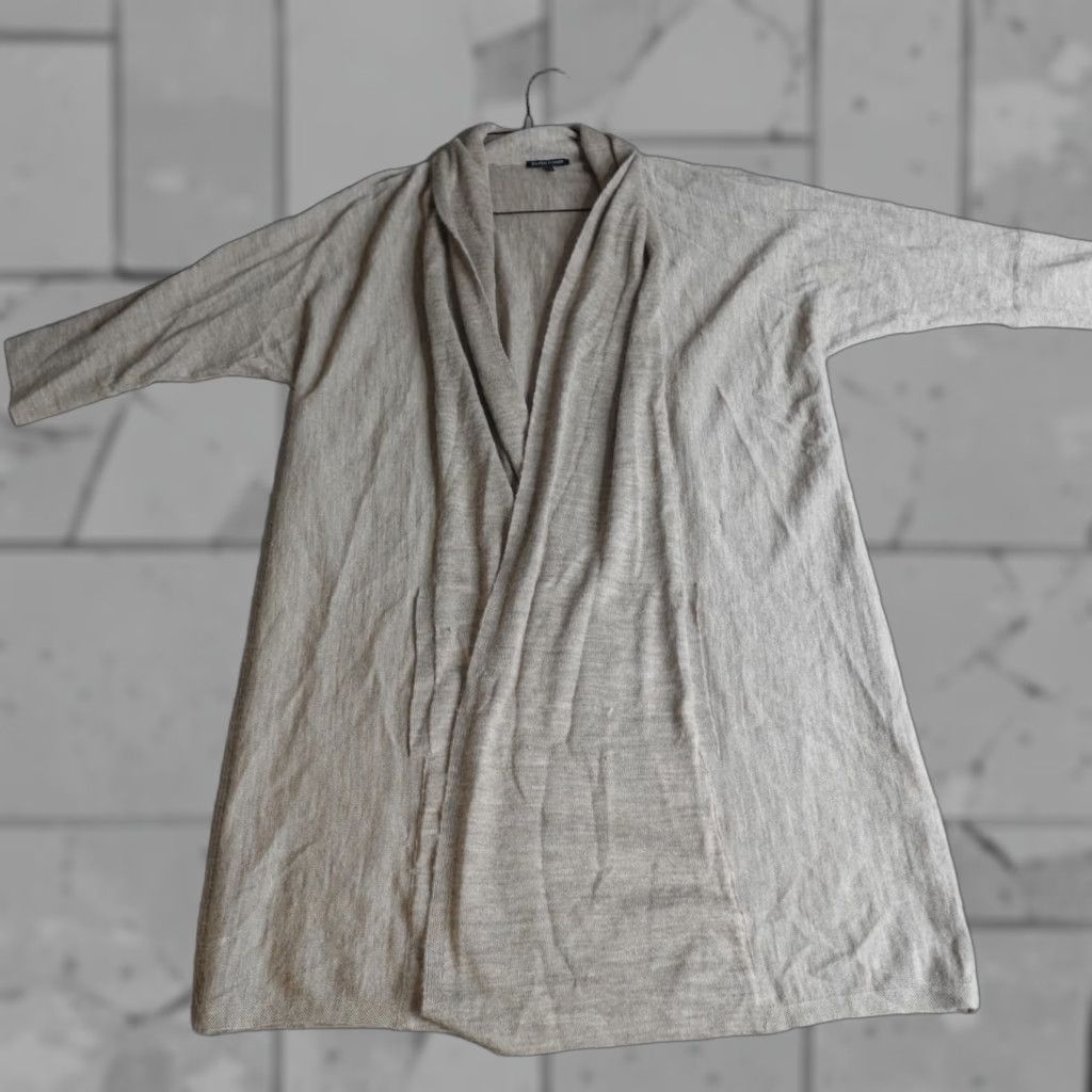 Eileen Fisher Eileen Fisher Womens Sweater Cardigan M Beige Alpaca Open Front Knit Season: Winter, Fall, Spring Womens Size M / US 6-8 / IT 42-44 - 1 Thumbnail