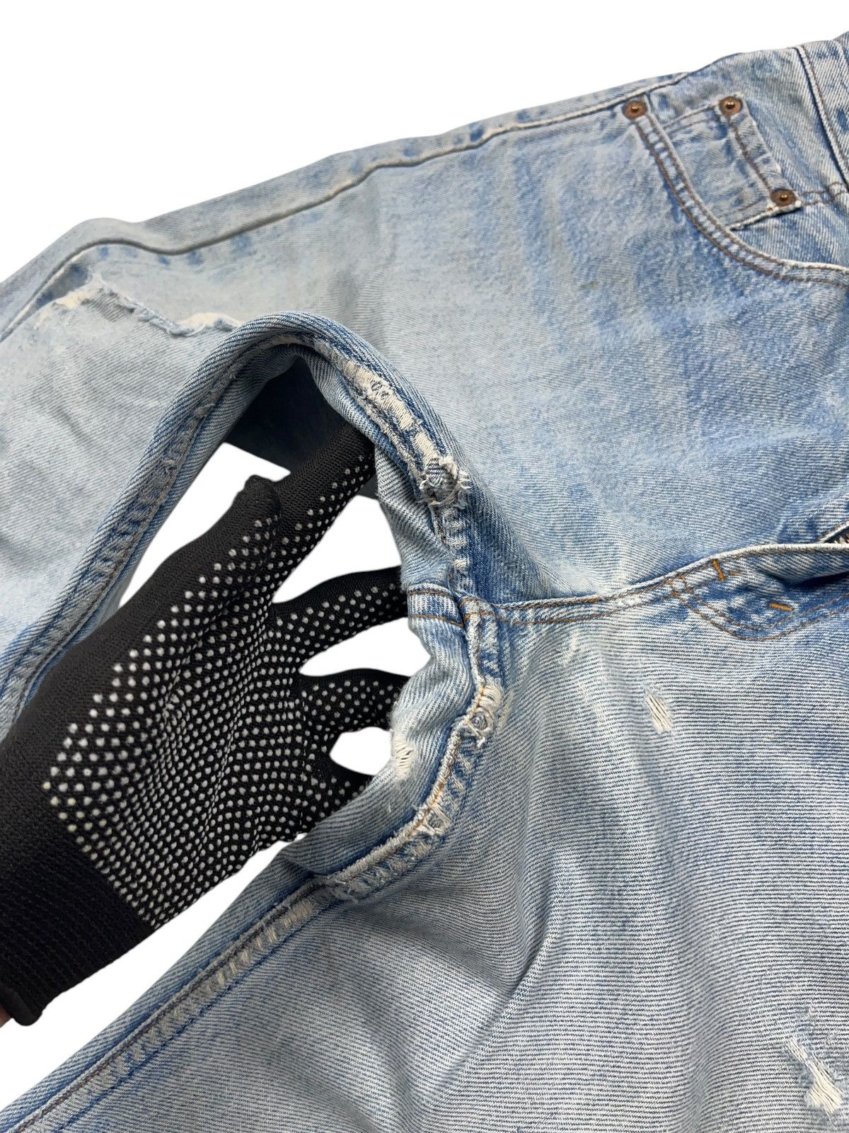 Levi's × Vintage Vintage Levi’s 503 Distressed Jeans 34x34 Size US 34 / EU 50 - 6 Thumbnail
