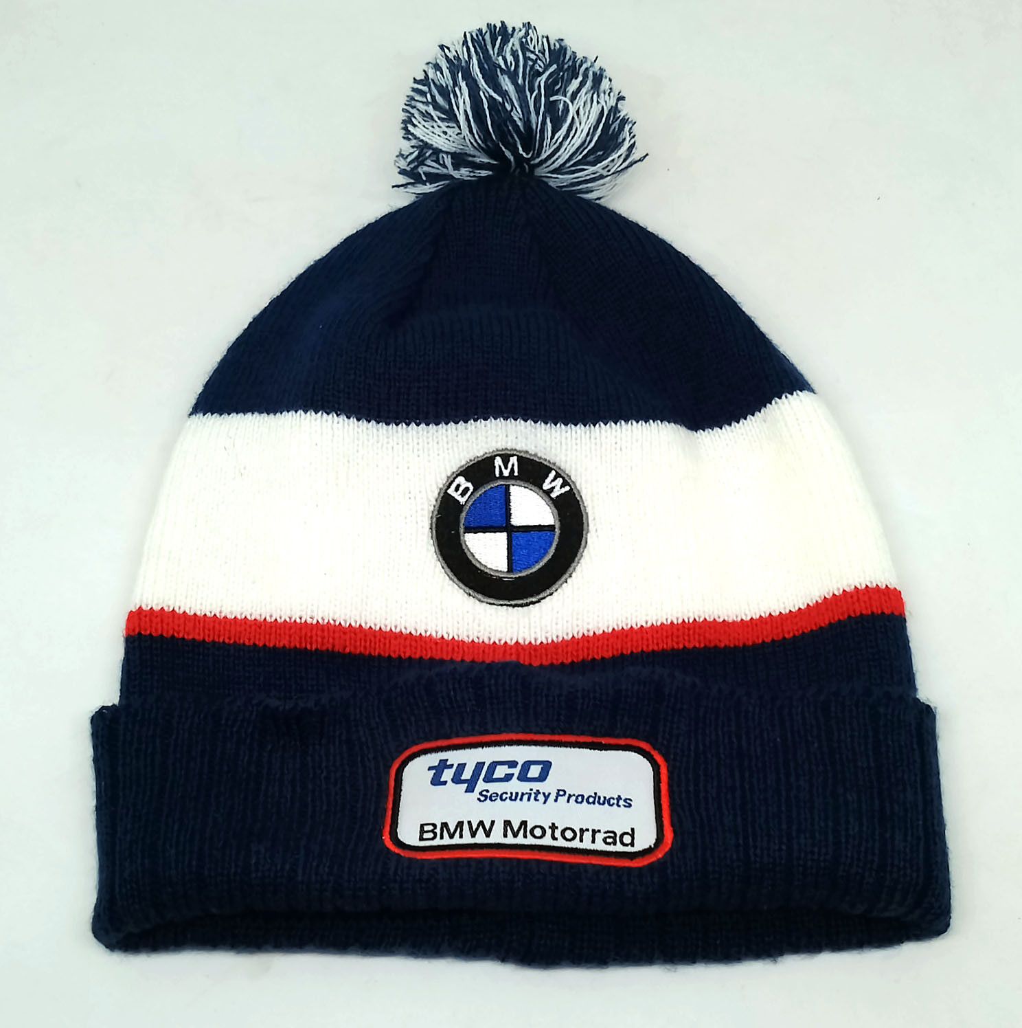 BMW BMW Motorrad Tyco Beanie Knit Hat Blue Red White Size ONE SIZE - 1 Thumbnail