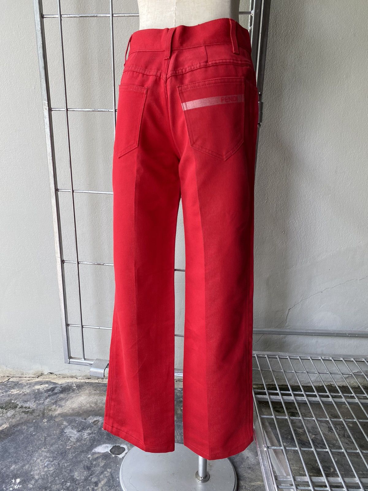Fendi FENDI Red Pattern Casual Long Jeans Size 27" / US 4 / IT 40 - 16 Thumbnail