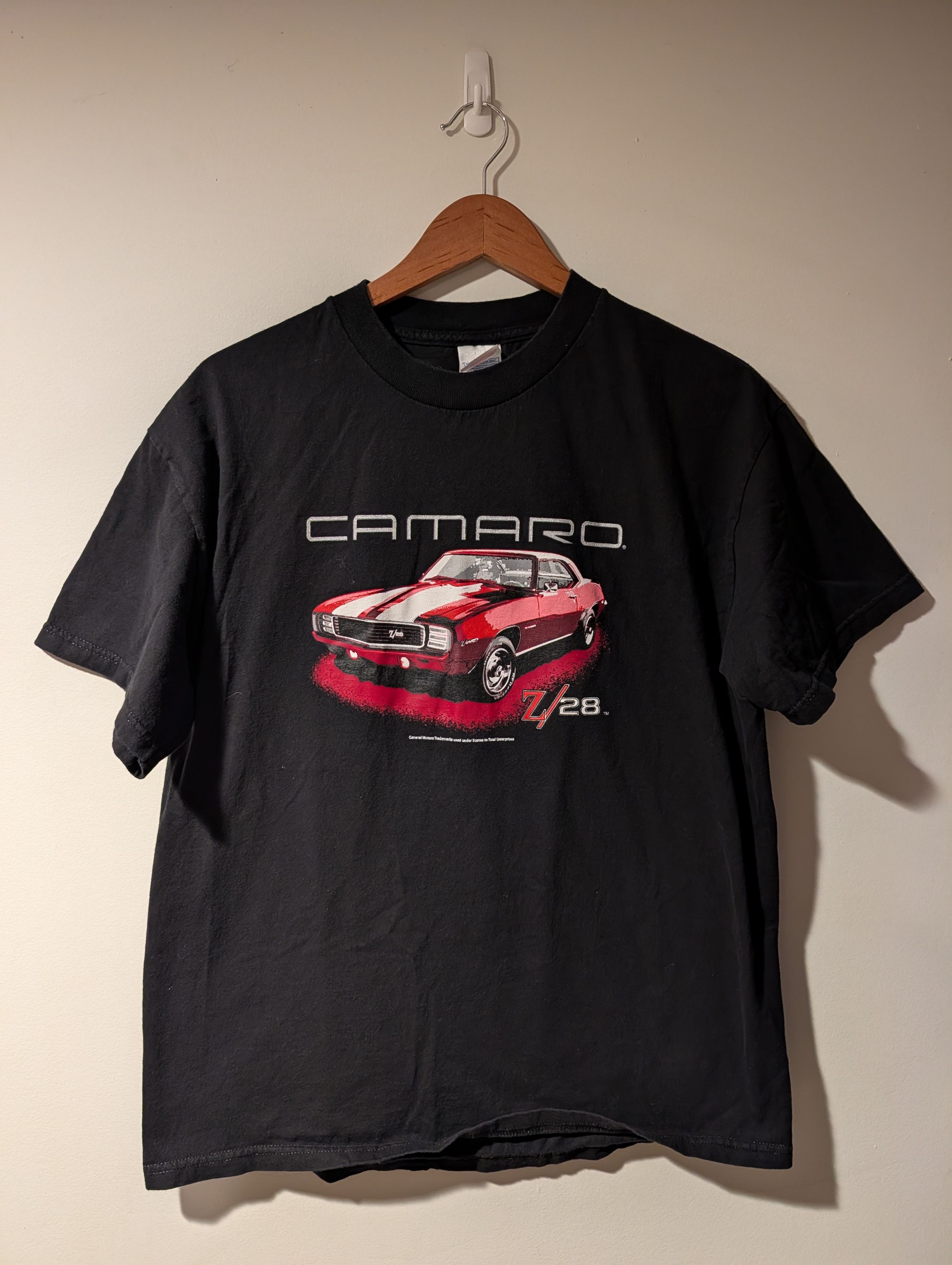 Chevrolet Vintage Chevy Camaro Z/28 Muscle Car Graphic T-Shirt Black Size US L / EU 52-54 / 3 - 1 Thumbnail