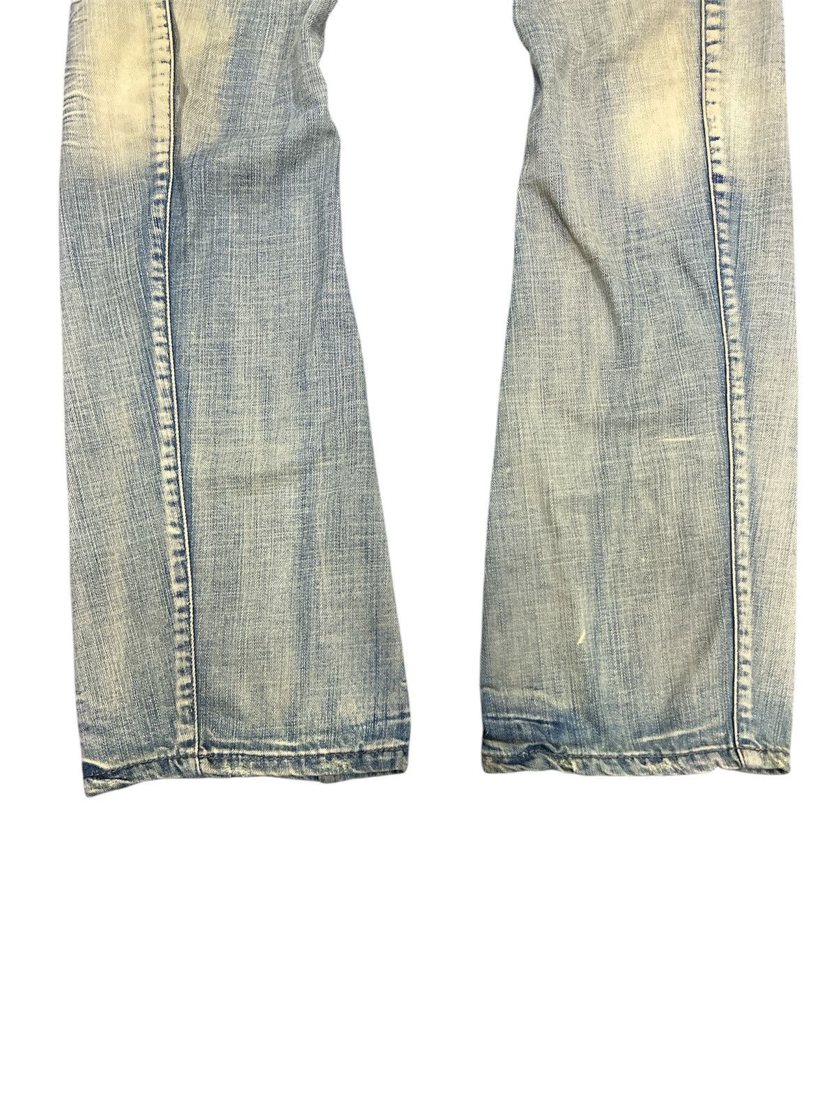 If Six Was Nine FLARE🔥RATTLE RAT DISTRESSED DENIM PANT Size US 30 / EU 46 - 3 Thumbnail