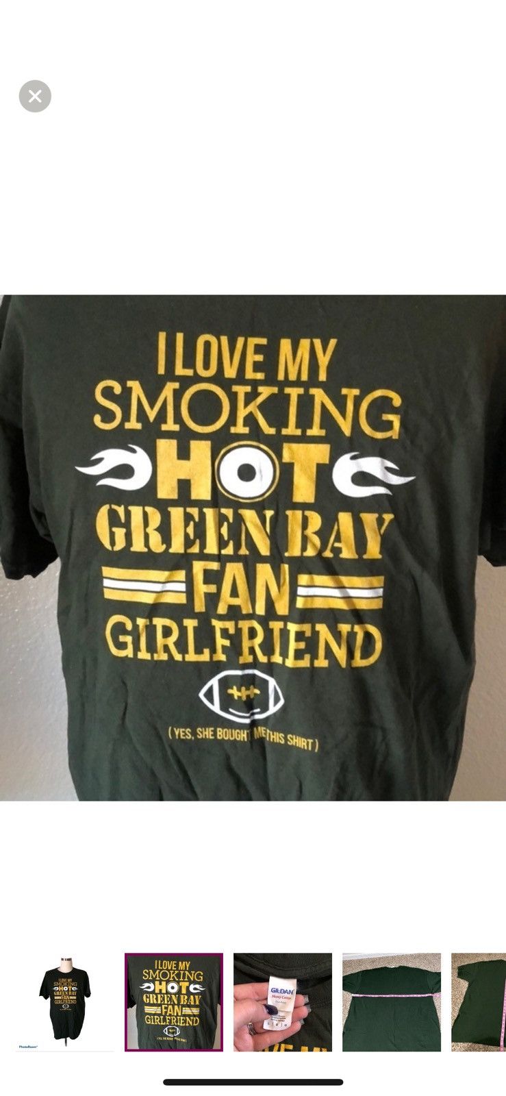 Gildan Gildan large Green Bay packer girlfriend tee Size US L / EU 52-54 / 3 - 3 Thumbnail