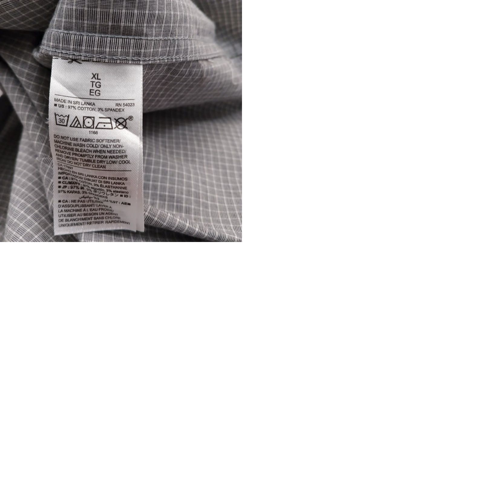 Old Navy Old Navy Shirt Mens XL Slim Fit Gray Plaid Long Sleeve Button Up Cotton Blend Mens XL Slim Fit Button-Up Shirt Gray Plaid Size US XL / EU 56 / 4 - 9 Thumbnail
