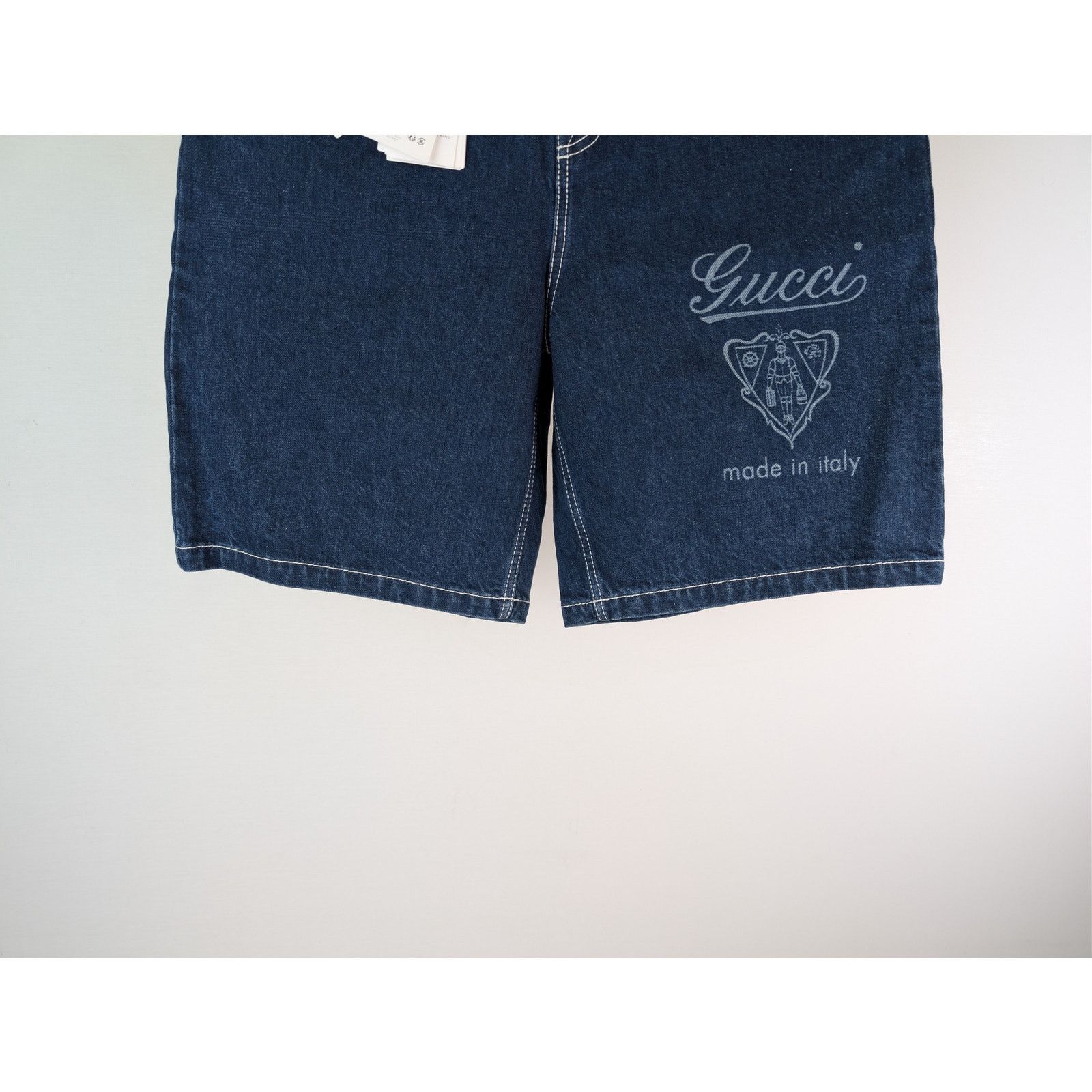 Gucci o1rshd1 Denim Shorts in Blue Size US 34 / EU 50 - 2 Thumbnail