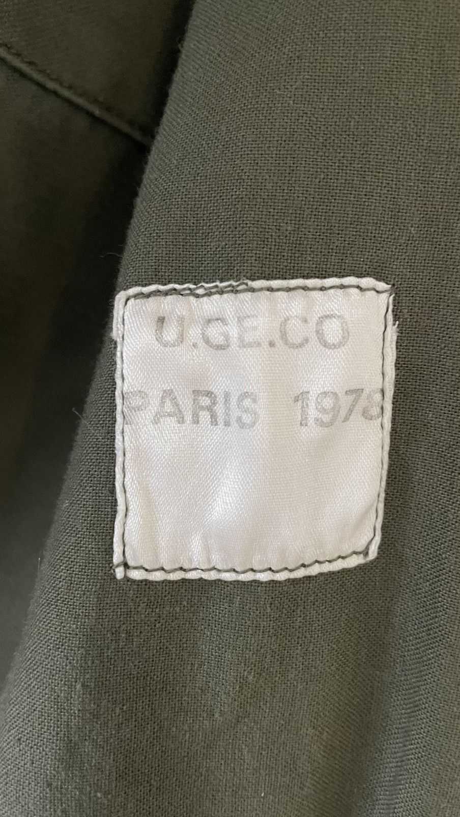 Vintage Vintage 1978 French Khaki Army Jacket Size US L / EU 52-54 / 3 - 5 Thumbnail