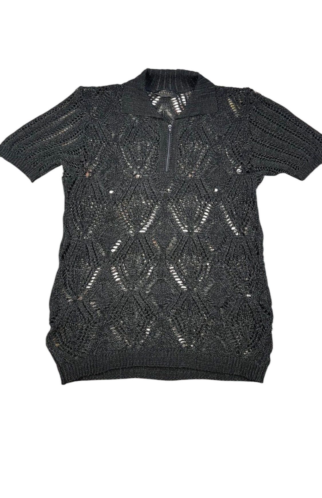 If Six Was Nine × Le Grande Bleu (L.G.B.) × Yoshiyuki Konishi YOSHIYUKI KONISHI lace knitwear polos zipper Size US M / EU 48-50 / 2 - 3 Thumbnail