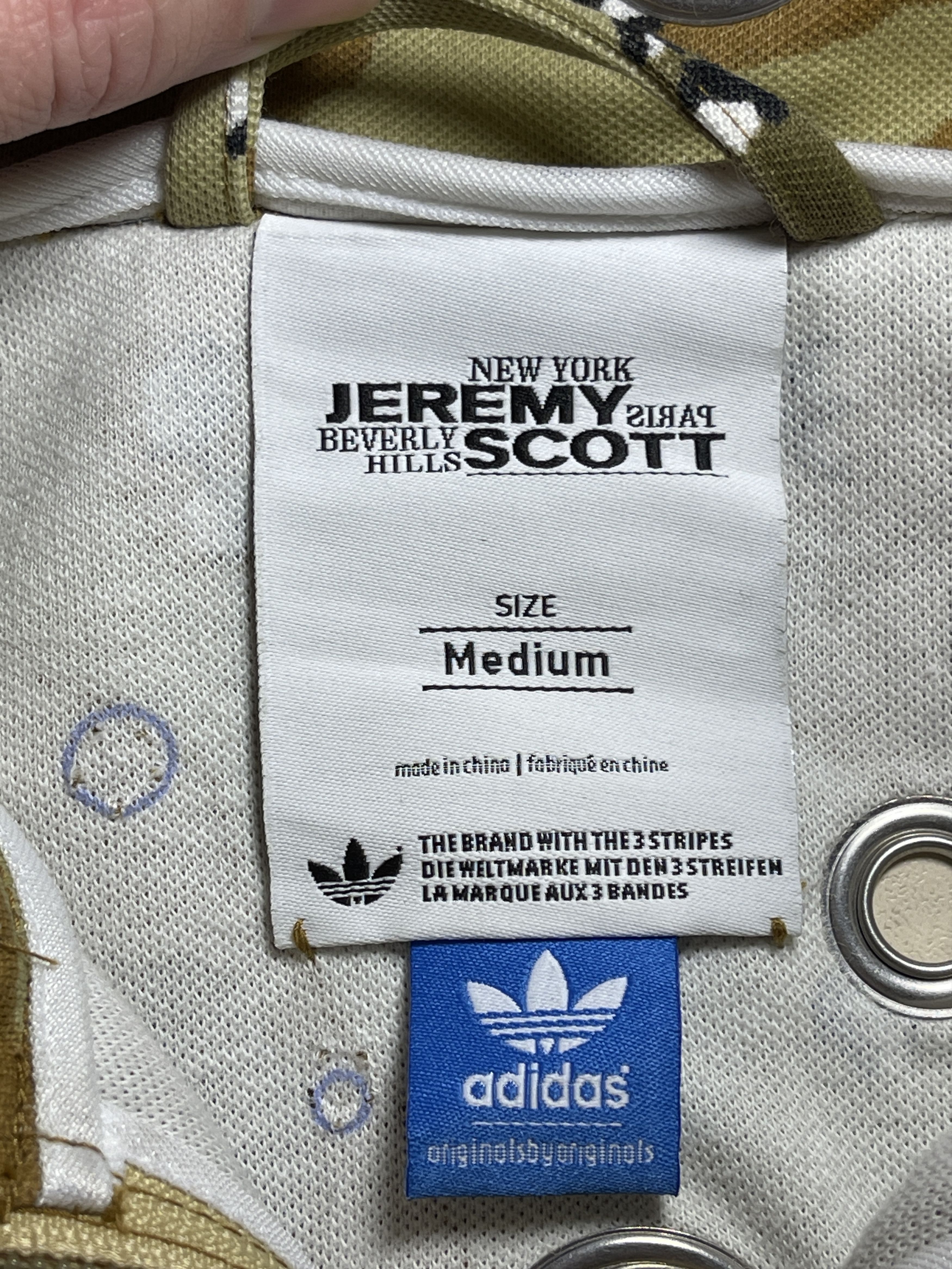 Adidas × Jeremy Scott Adidas Jeremy Scott Jacket Camo Firebird crystal hole O27142 Size US M / EU 48-50 / 2 - 6 Thumbnail