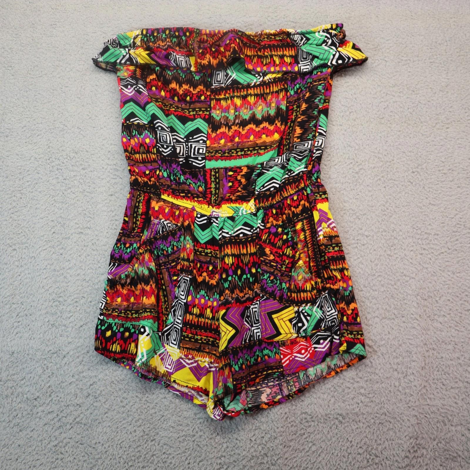 Other L8Ter Womens Romper Size Small Tribal Print Sleeveless Size 28" / US 6 / IT 42 - 1 Thumbnail