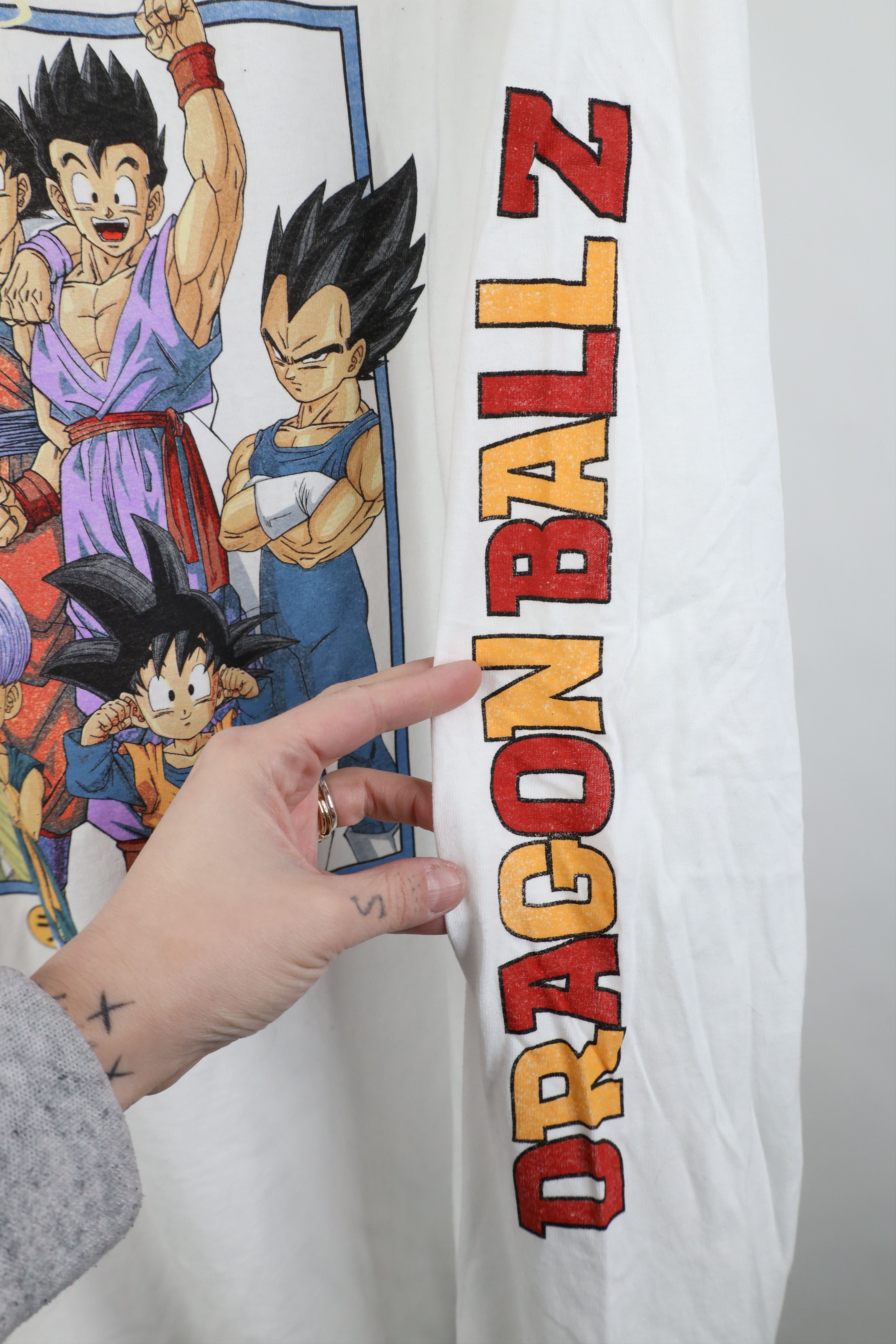 Vintage Deadstock Vintage Y2K Dragon Ball Z Spell Out Anime T-Shirt Size US XL / EU 56 / 4 - 8 Thumbnail