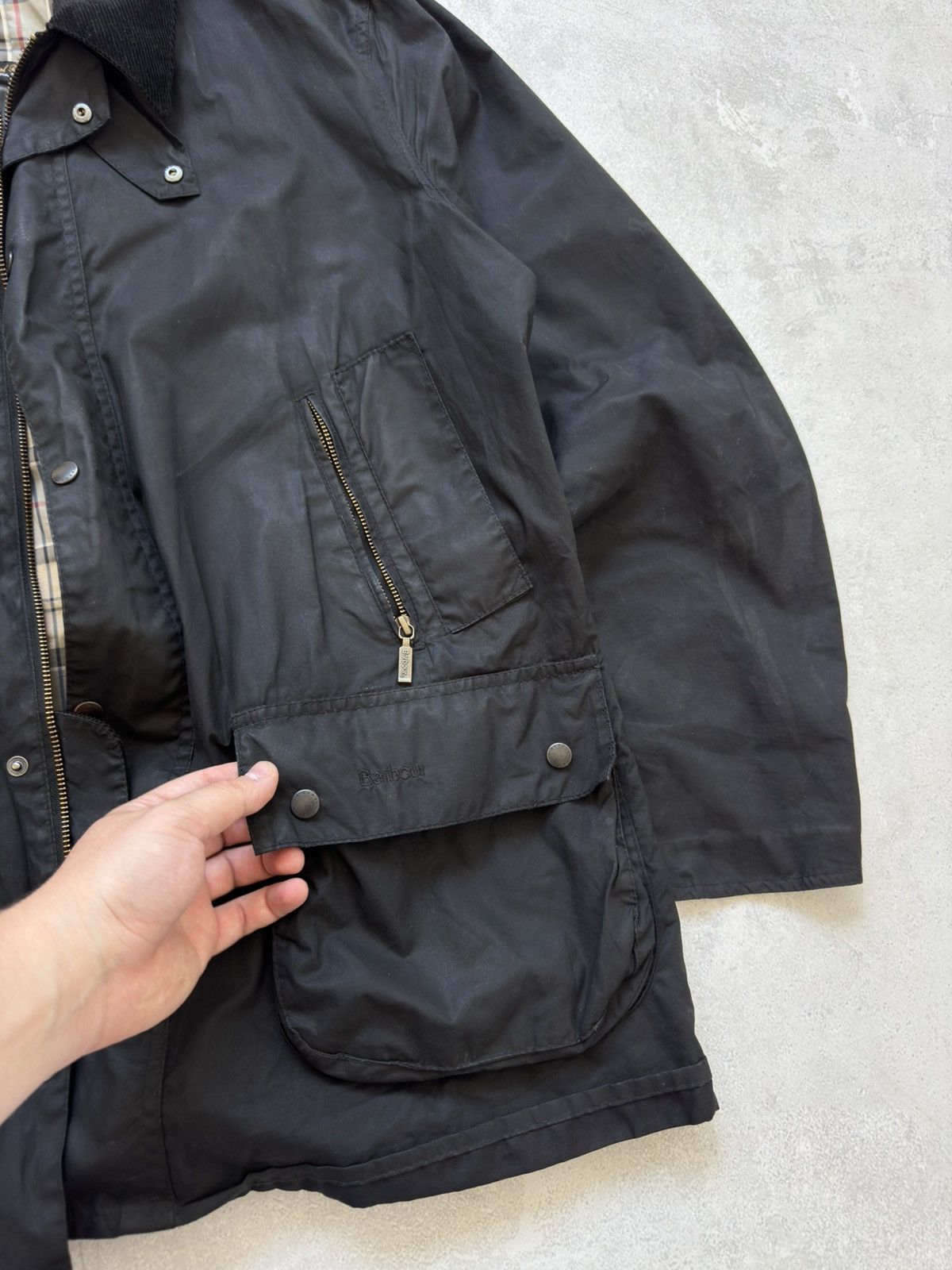 Barbour Vintage Barbour Bedale Waxed Jacket Casual Waterproof Size US L / EU 52-54 / 3 - 5 Thumbnail