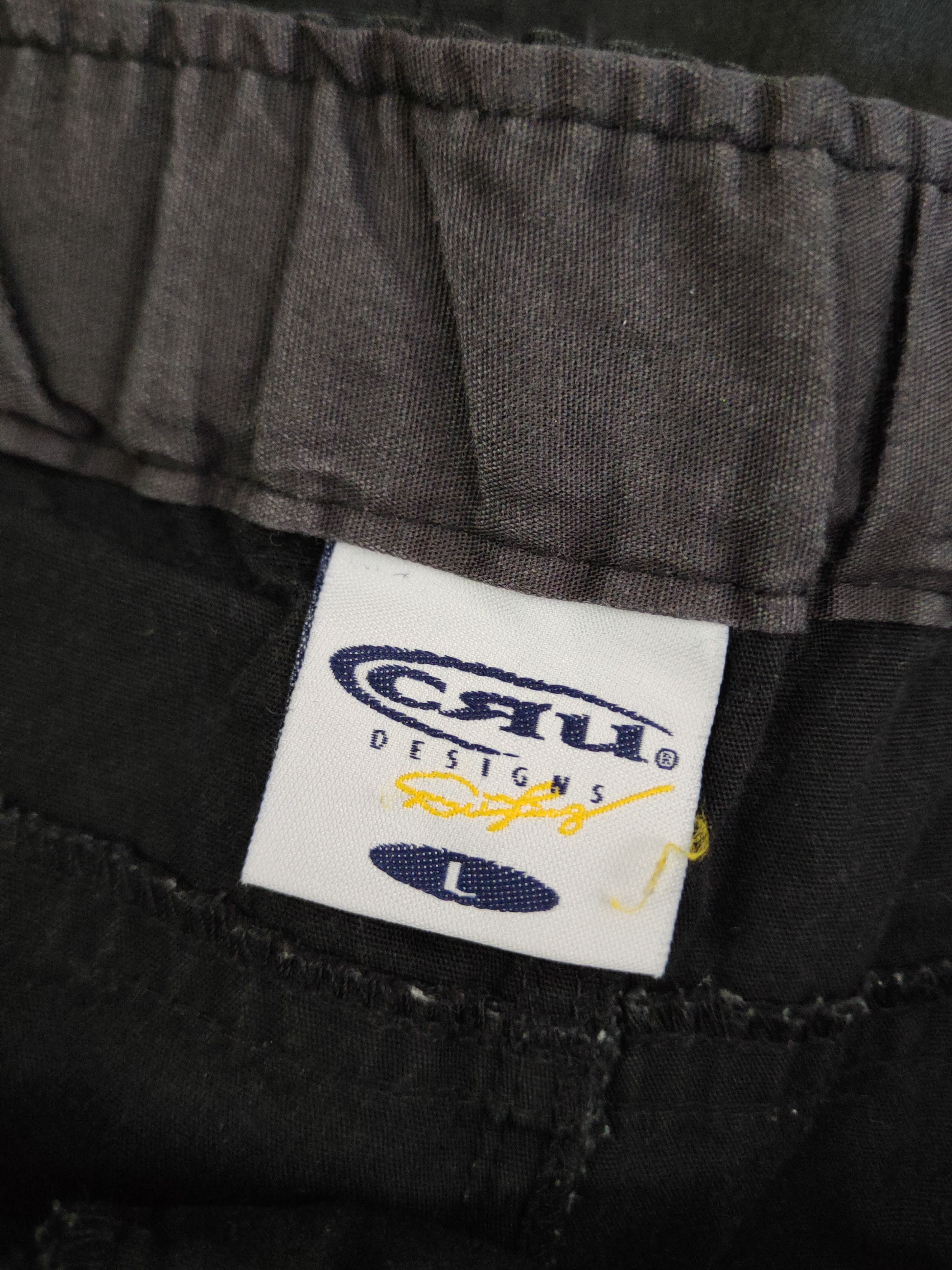 Japanese Brand DL CRU Black Multipocket Cargo Pants #2338 Size US 33 - 15 Thumbnail