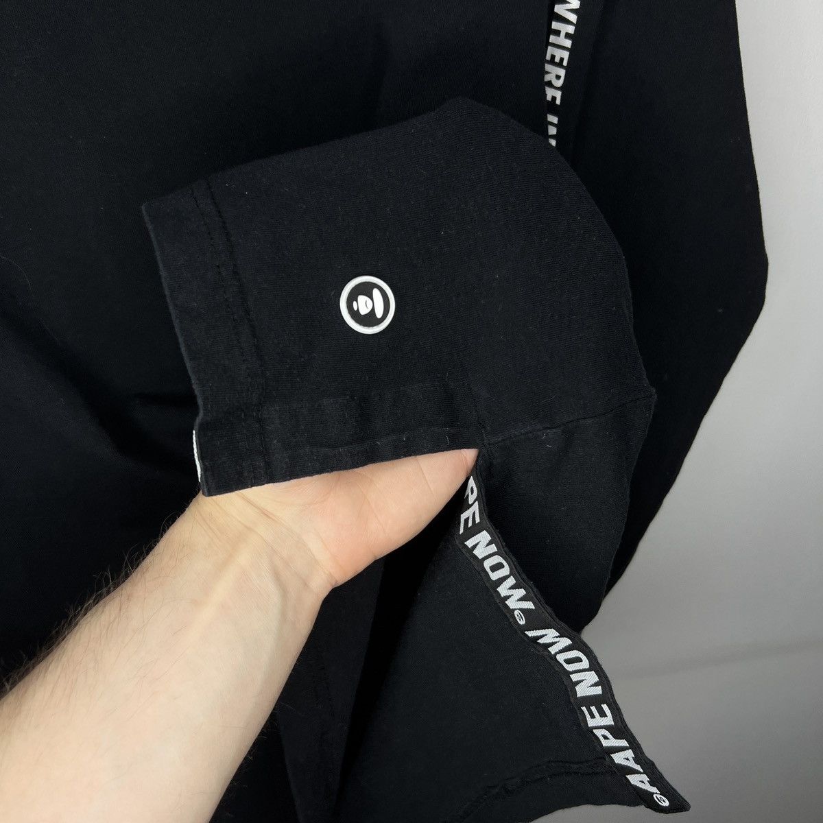 Aape Aape Long Sleeve Tee Tshirt Black Bathing Ape Size US M / EU 48-50 / 2 - 5 Thumbnail
