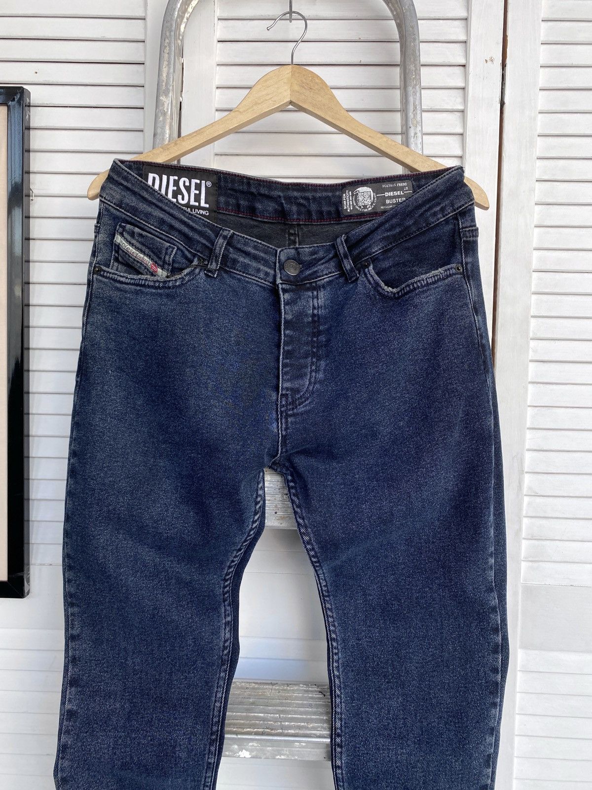 Diesel DIESEL BUSTER Stretch Regular Denim Jeans Pants Y2K Size US 34 / EU 50 - 4 Thumbnail